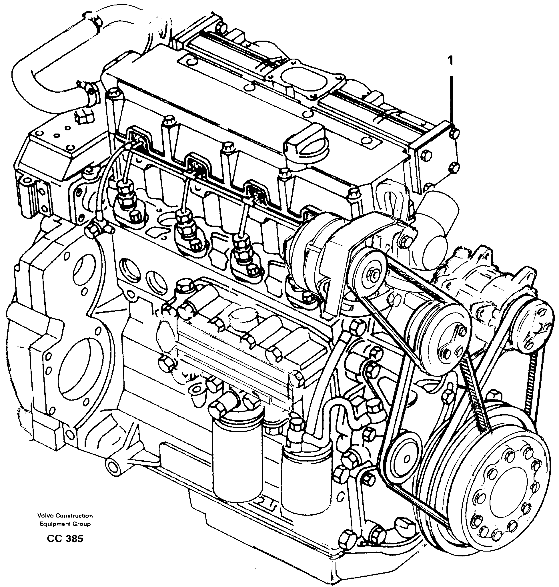 Схема запчастей Volvo EL70C - 13067 Двигатель в сборе EL70C VOLVO BM VOLVO BM EL70C