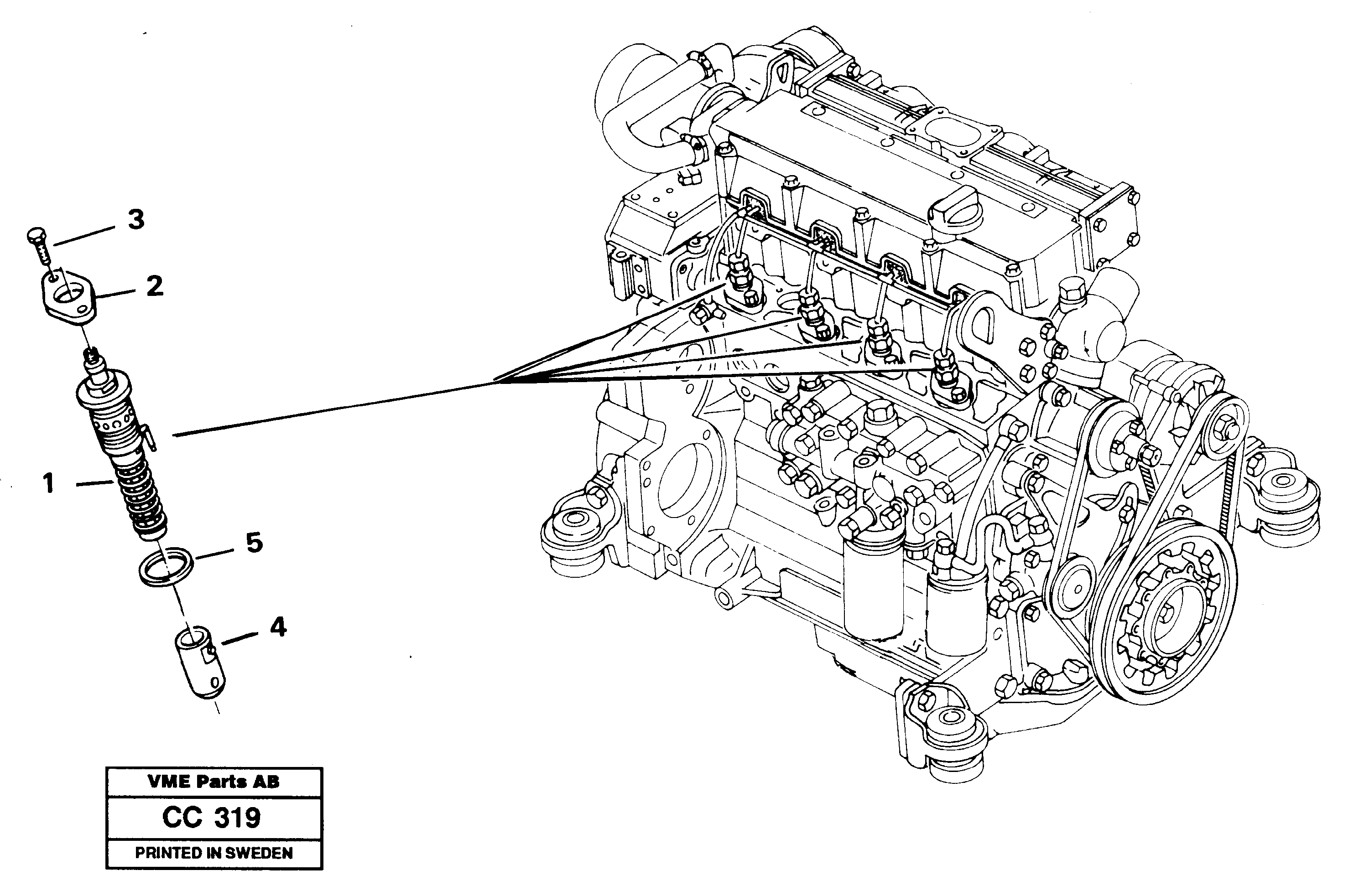 Схема запчастей Volvo EL70C - 29136 Fuel injection pump with fitting parts EL70C VOLVO BM VOLVO BM EL70C