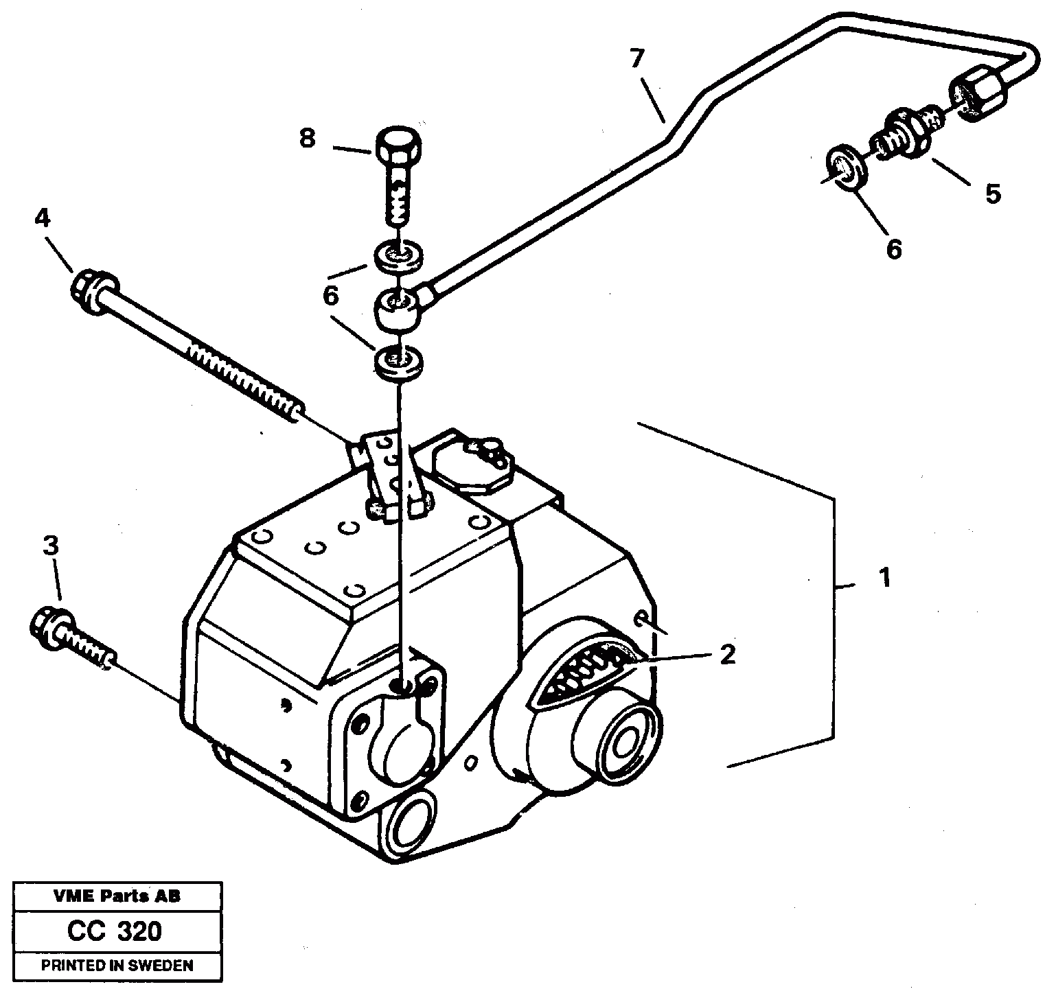 Схема запчастей Volvo EL70C - 7542 Regulator EL70C VOLVO BM VOLVO BM EL70C