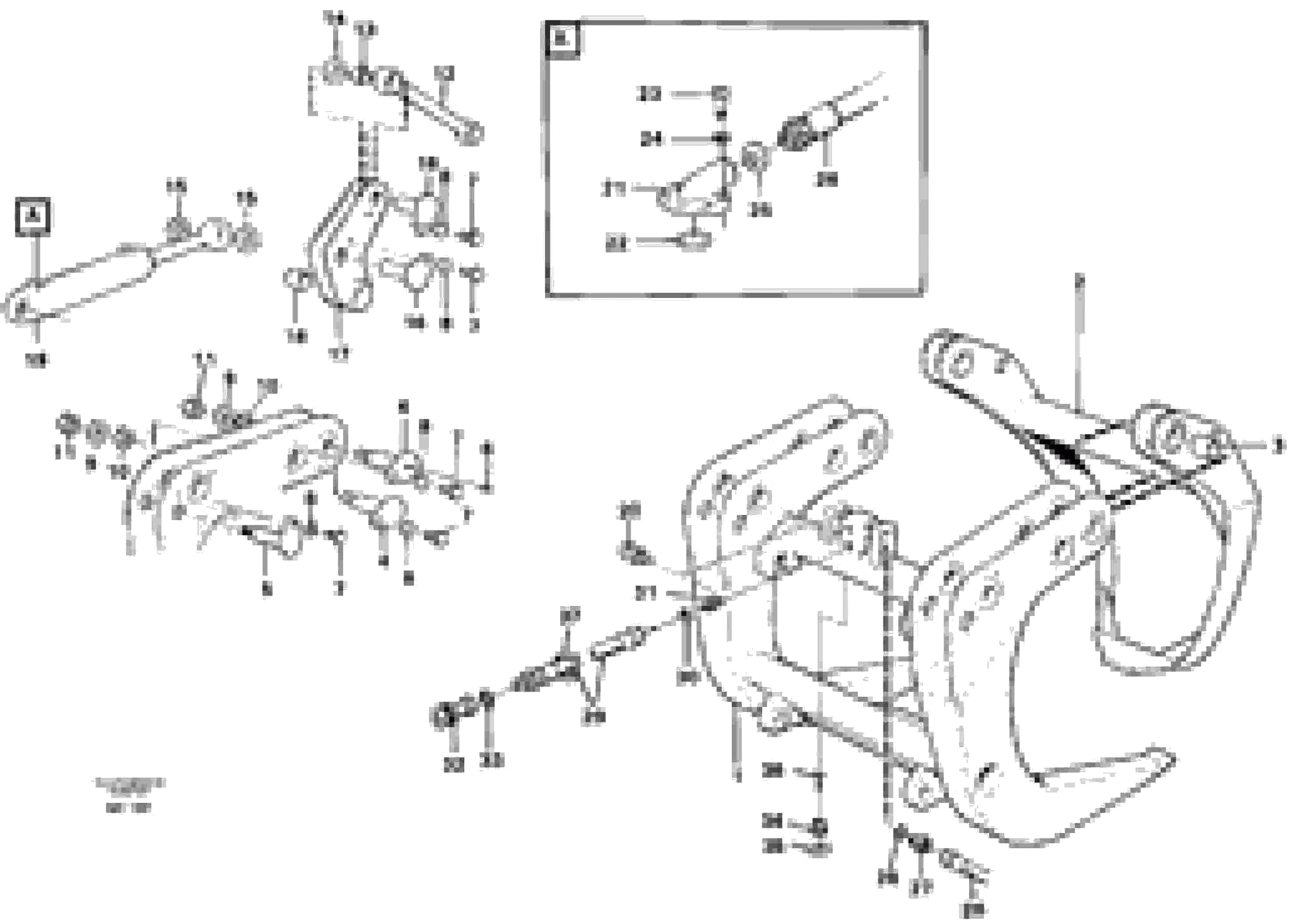 Схема запчастей Volvo EL70C - 32177 Sorting grapple ATTACHMENTS ATTACHMENTS WHEEL LOADERS GEN. - C