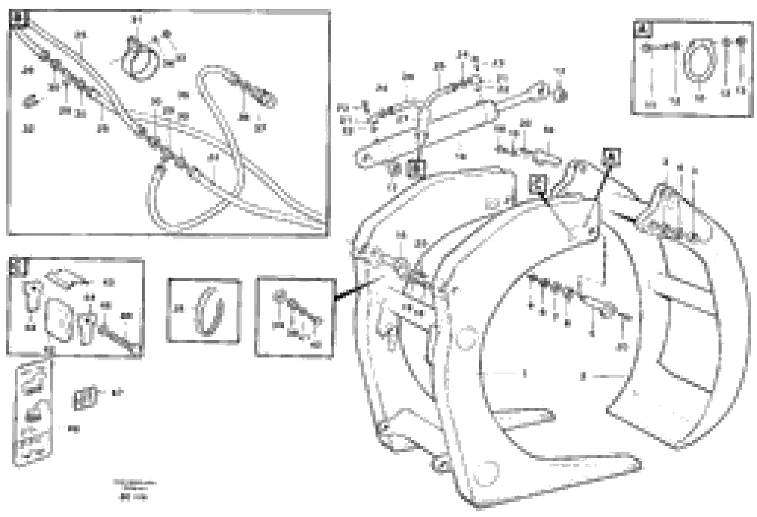 Схема запчастей Volvo EL70C - 9207 Sorting grapple ATTACHMENTS ATTACHMENTS WHEEL LOADERS GEN. - C