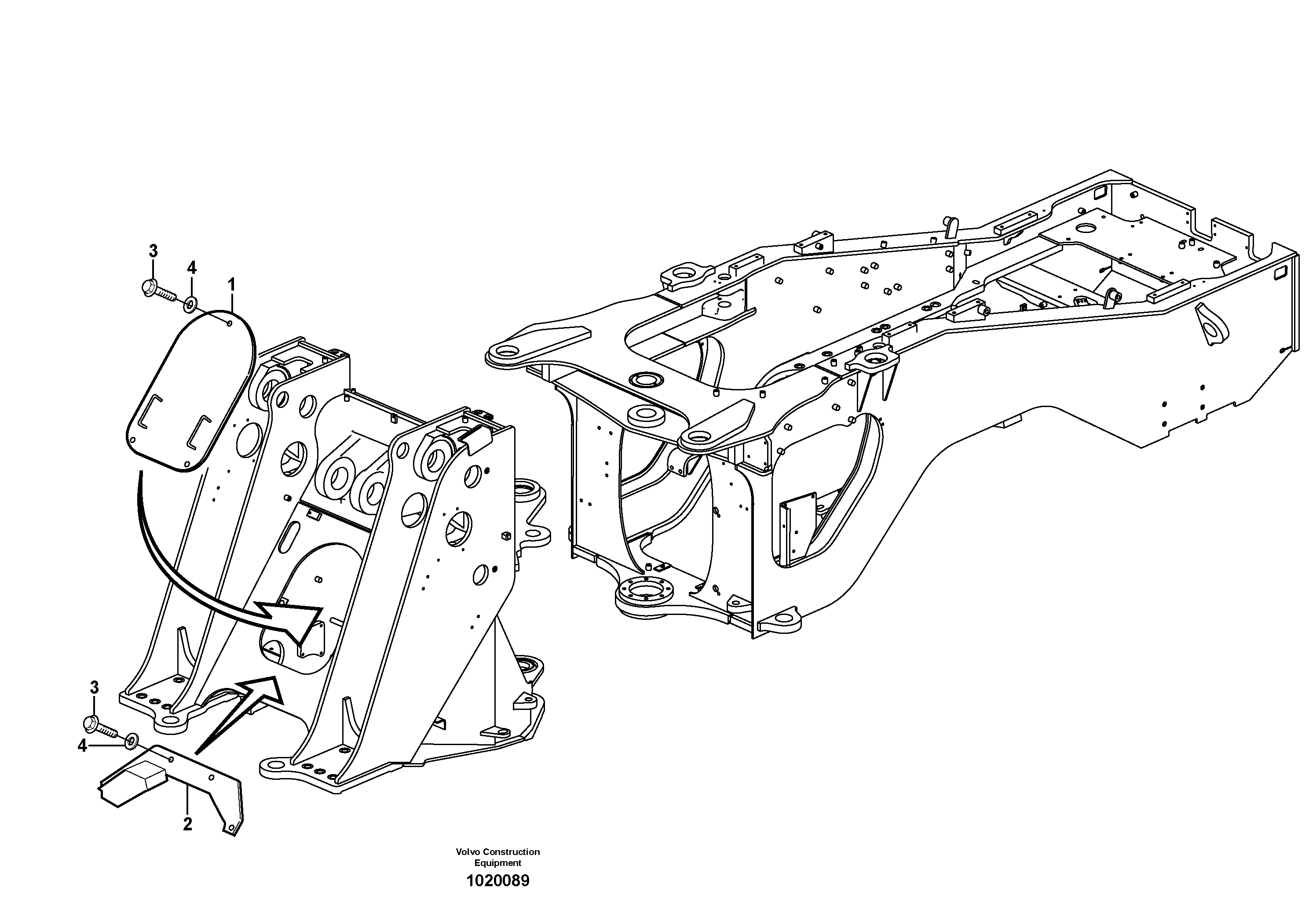 Схема запчастей Volvo L120E - 11891 Protecting plates L120E S/N 19804- SWE, 66001- USA, 71401-BRA, 54001-IRN