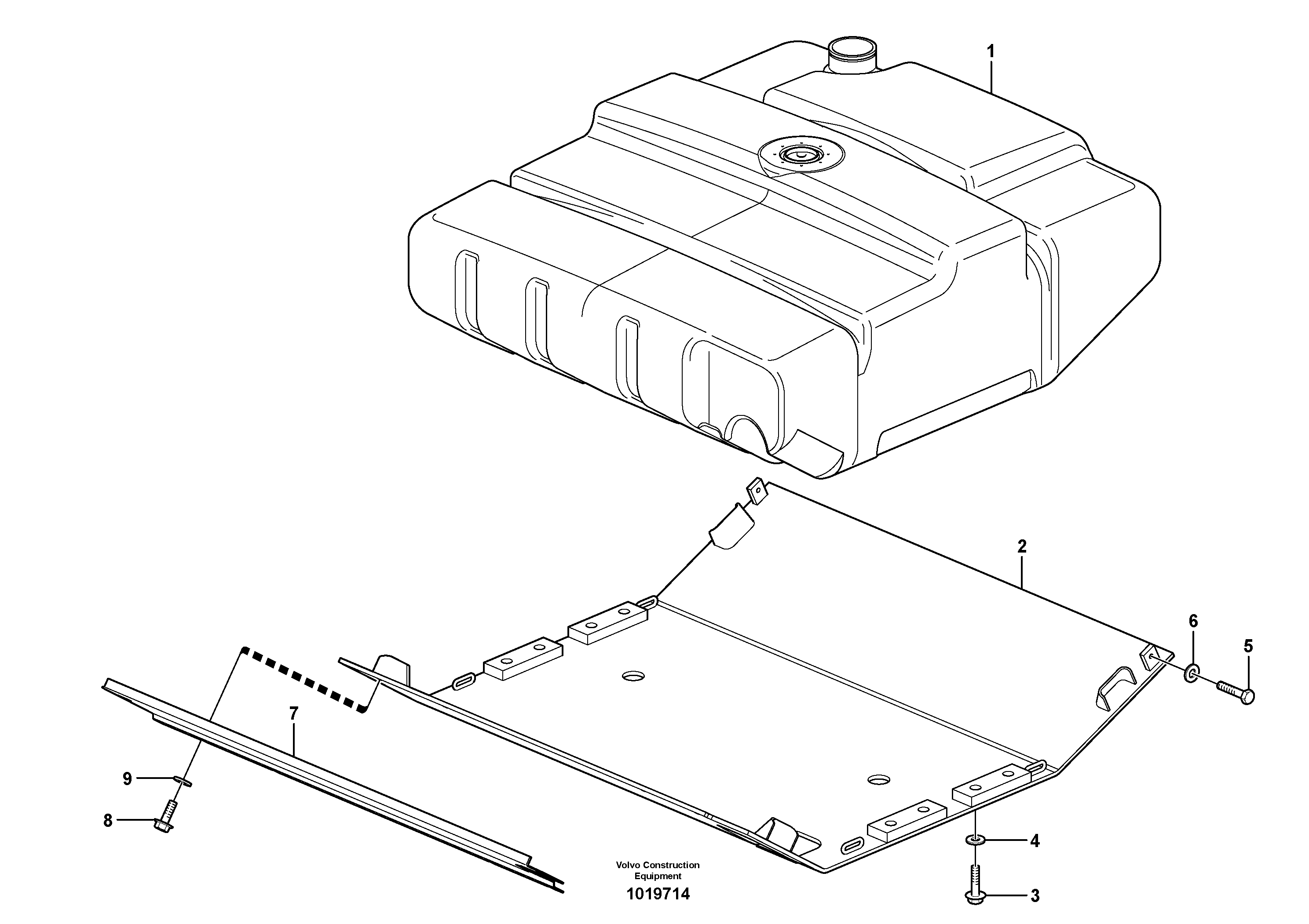 Схема запчастей Volvo L120E - 11896 Bottom-guard plates L120E S/N 19804- SWE, 66001- USA, 71401-BRA, 54001-IRN