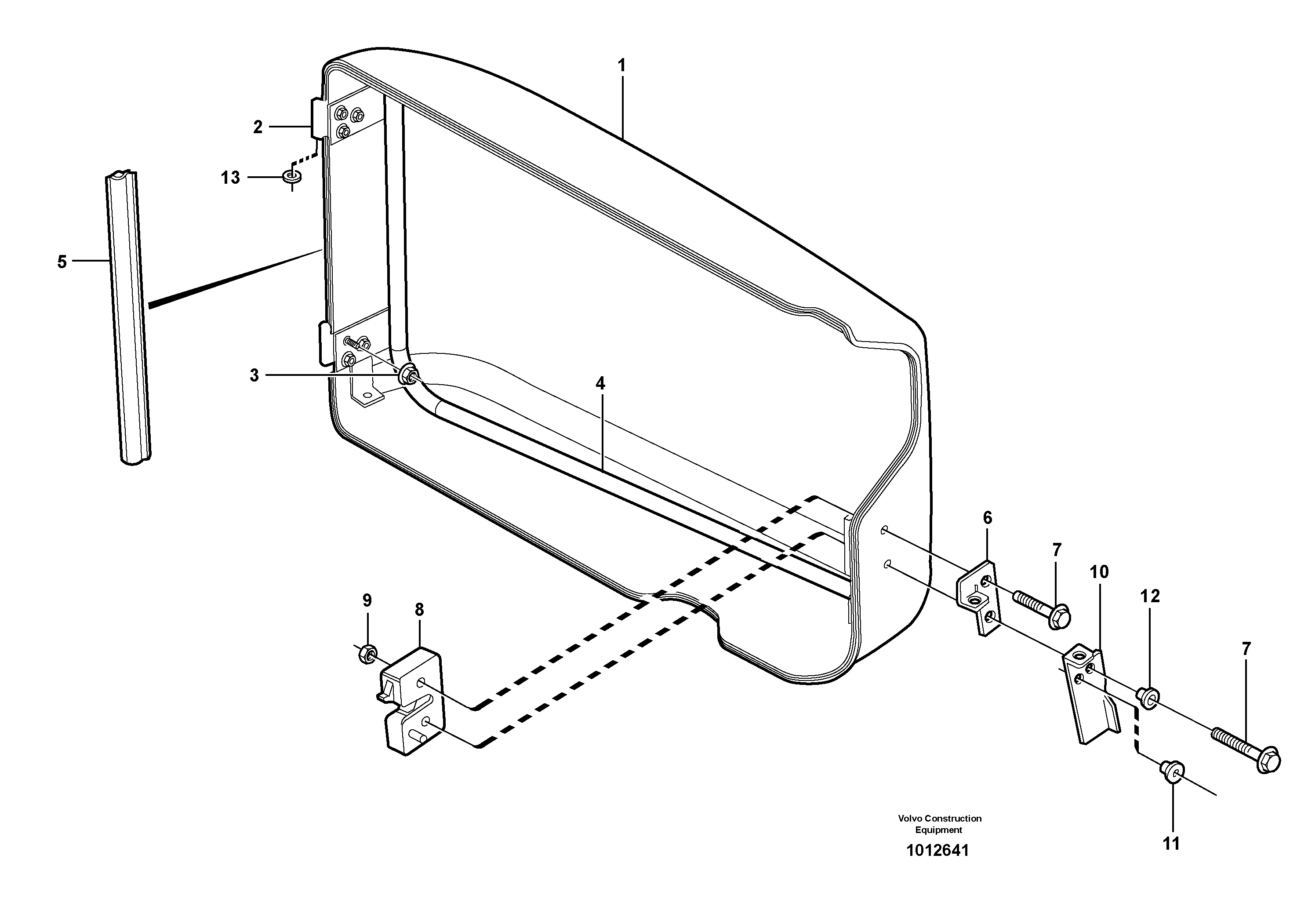 Схема запчастей Volvo L120E - 24105 Filter cover L120E S/N 19804- SWE, 66001- USA, 71401-BRA, 54001-IRN