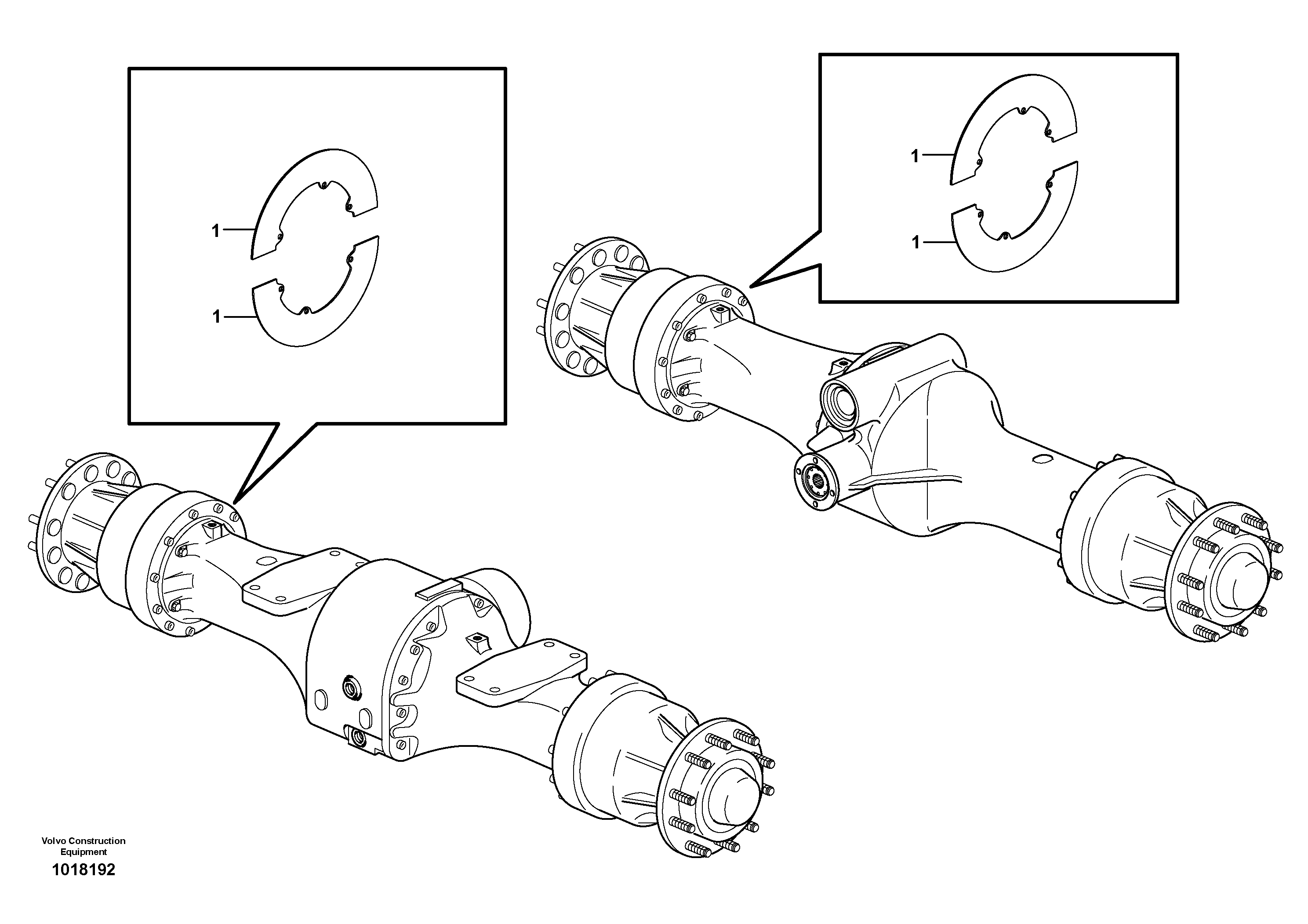 Схема запчастей Volvo L120E - 10877 Hub protection L120E S/N 19804- SWE, 66001- USA, 71401-BRA, 54001-IRN