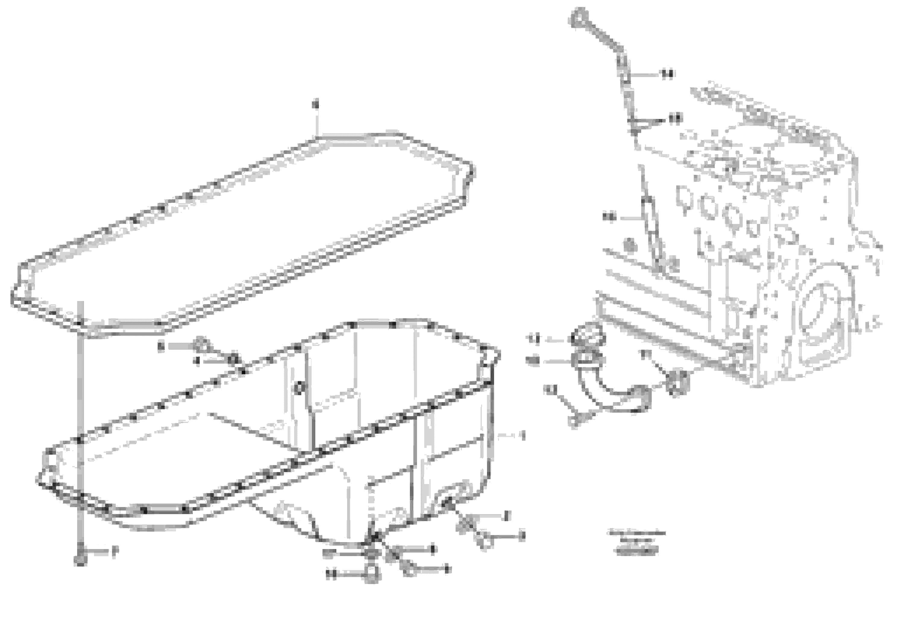 Схема запчастей Volvo L120E - 6873 Oil sump L120E S/N 19804- SWE, 66001- USA, 71401-BRA, 54001-IRN