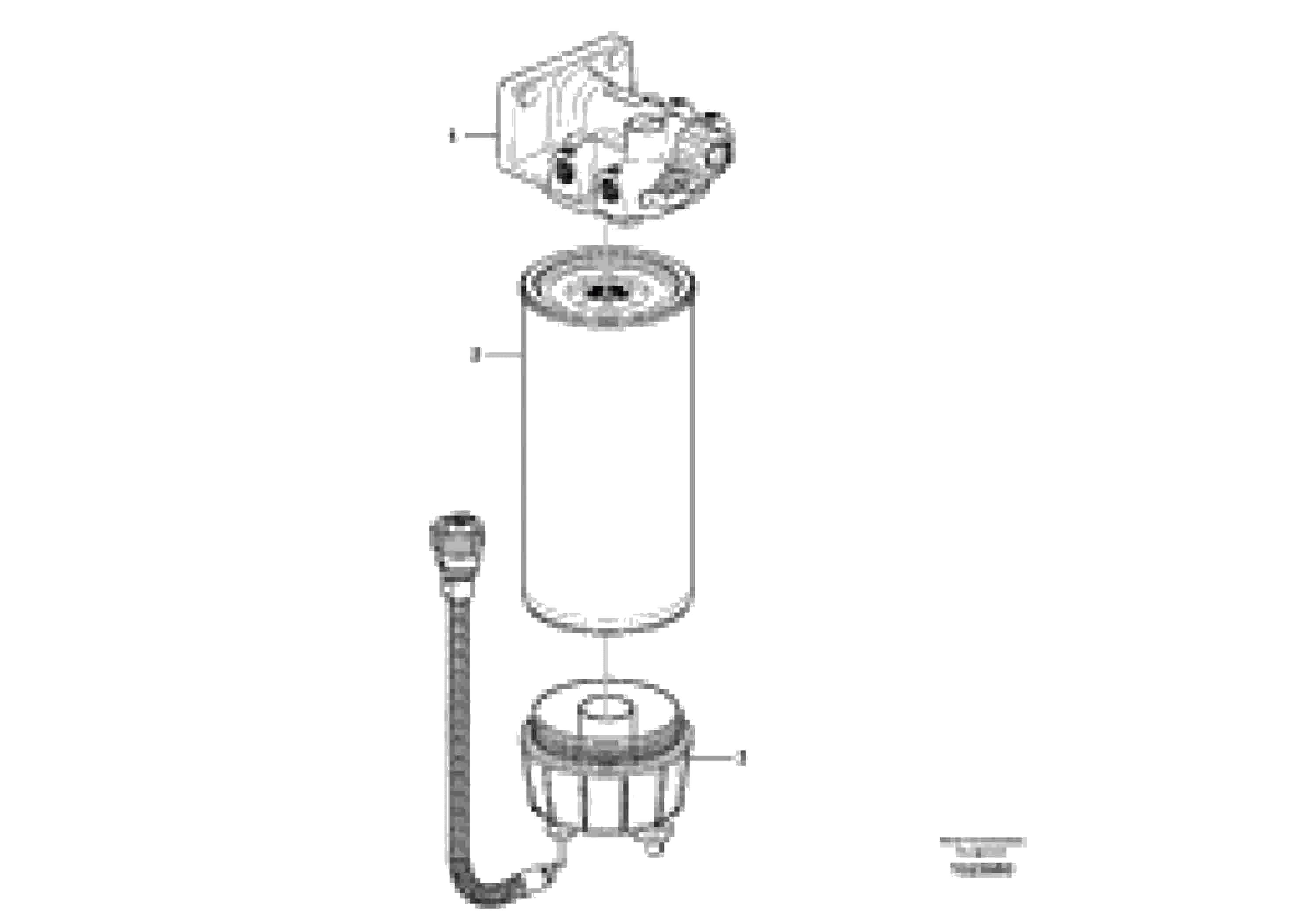 Схема запчастей Volvo L120E - 6885 Water separator L120E S/N 19804- SWE, 66001- USA, 71401-BRA, 54001-IRN