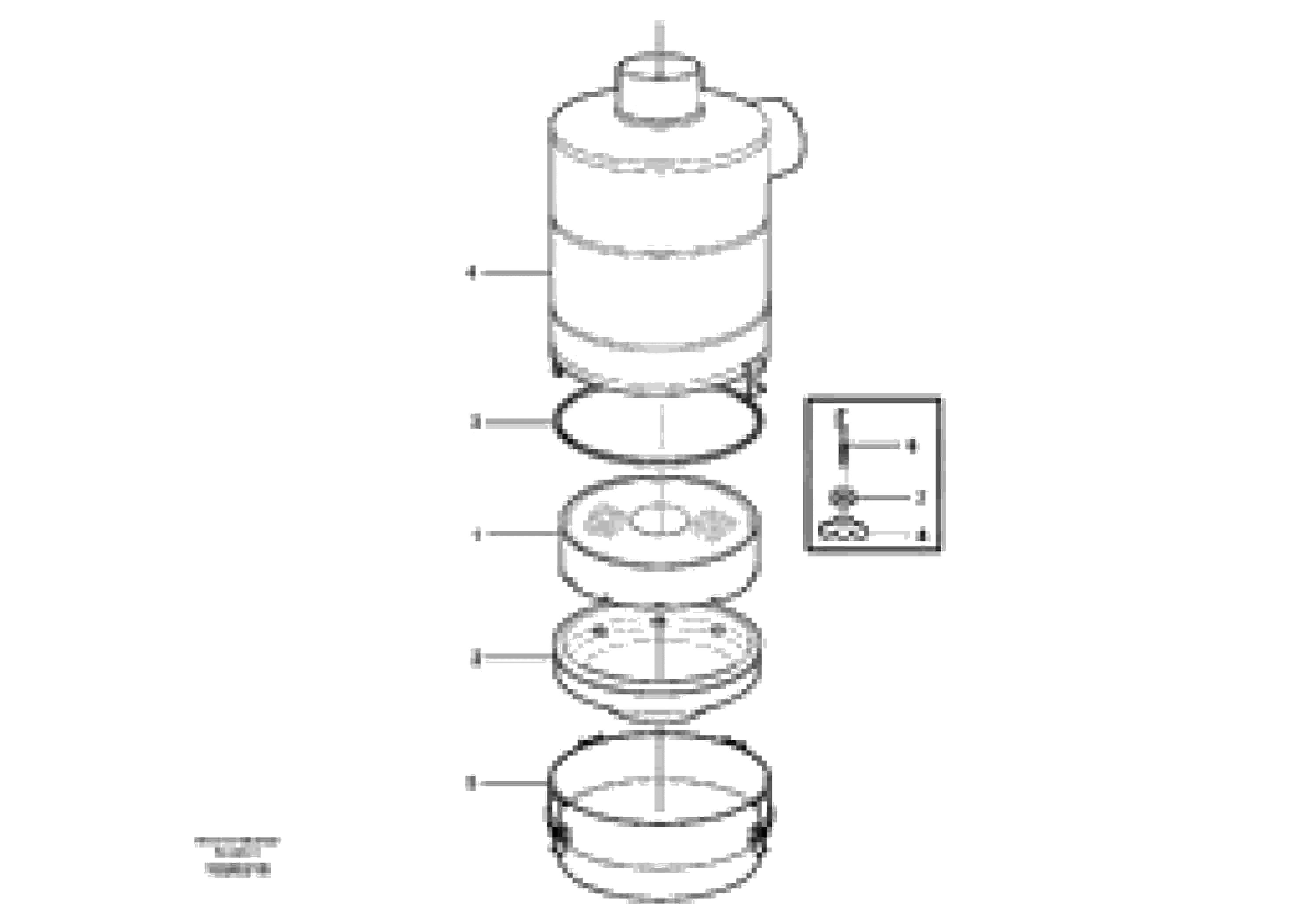 Схема запчастей Volvo L120E - 82857 Air filter L120E S/N 19804- SWE, 66001- USA, 71401-BRA, 54001-IRN