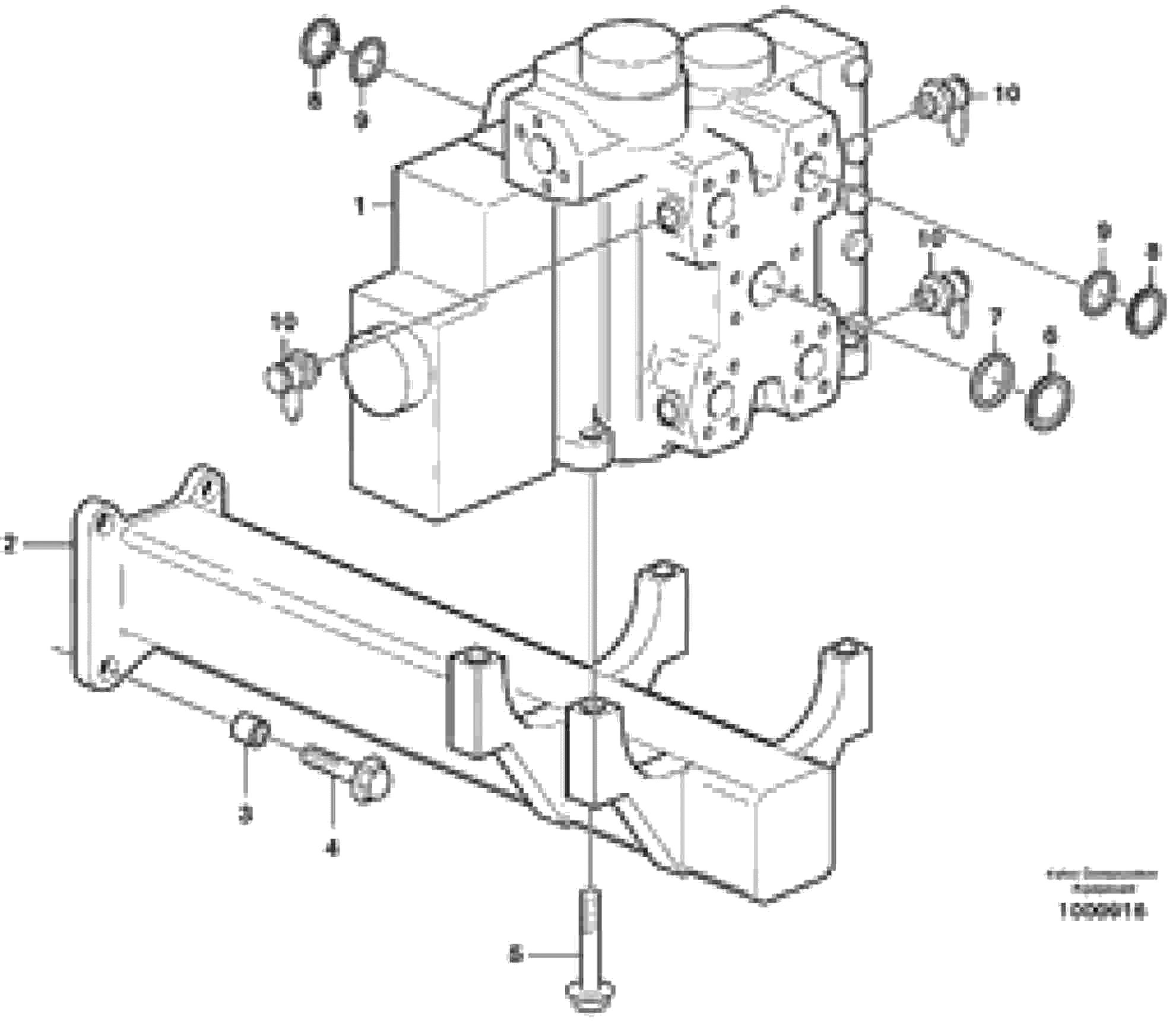 Схема запчастей Volvo L120E - 50071 Control valve with fitting parts L120E S/N 19804- SWE, 66001- USA, 71401-BRA, 54001-IRN