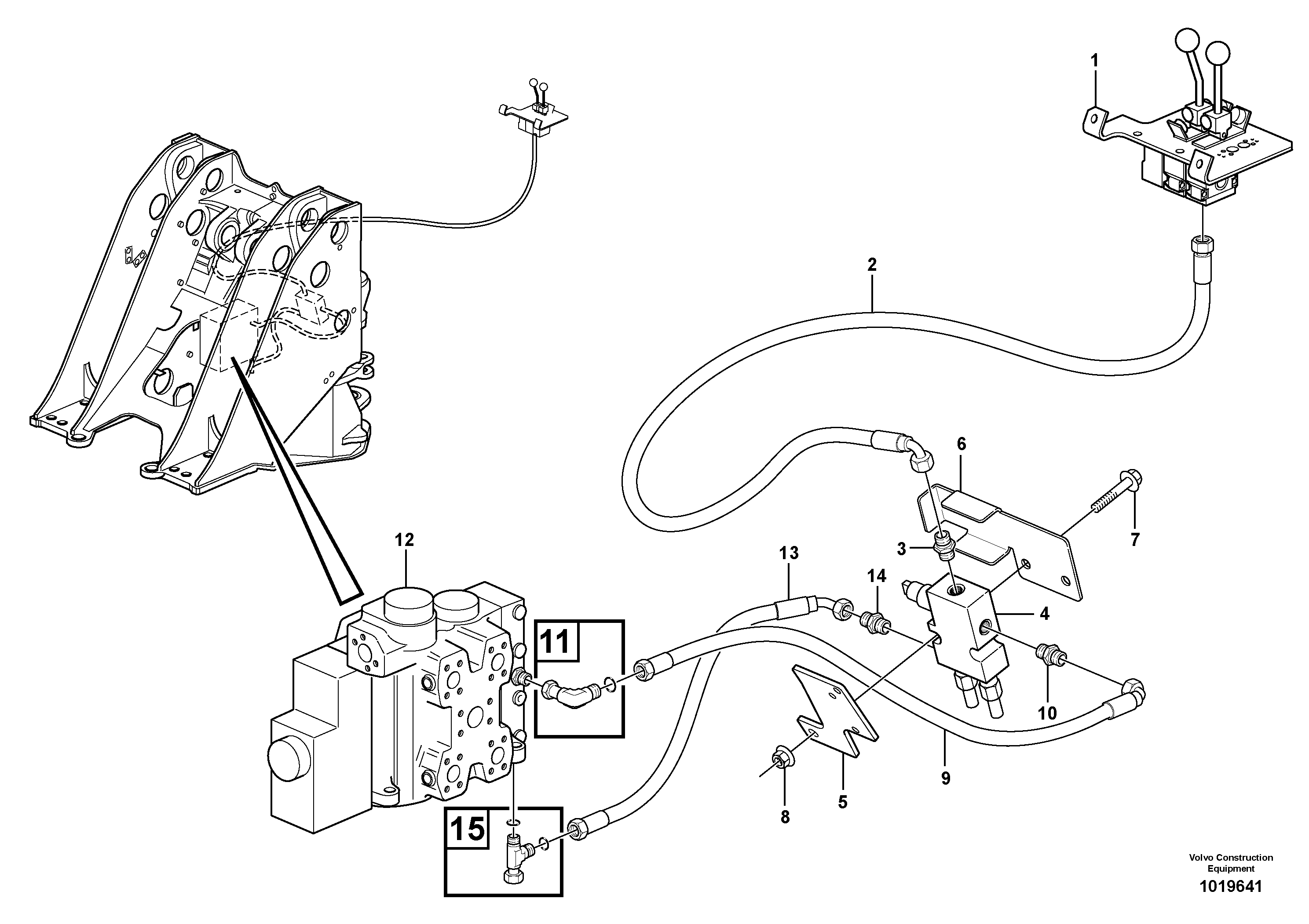 Схема запчастей Volvo L120E - 9428 Valve, "return to dig" L120E S/N 16001 - 19668 SWE, 64001- USA, 70701-BRA