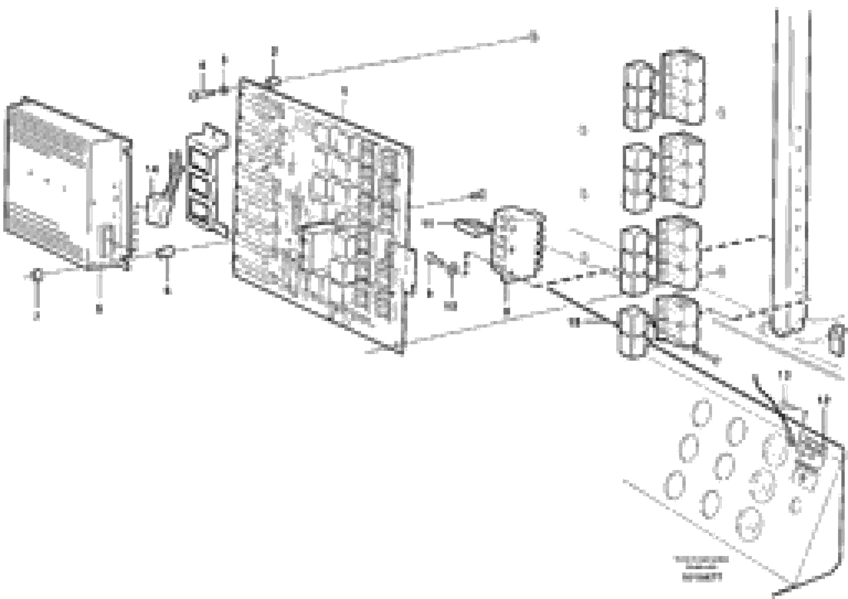 Схема запчастей Volvo L120E - 63753 Electrical distribution box L120E S/N 19804- SWE, 66001- USA, 71401-BRA, 54001-IRN