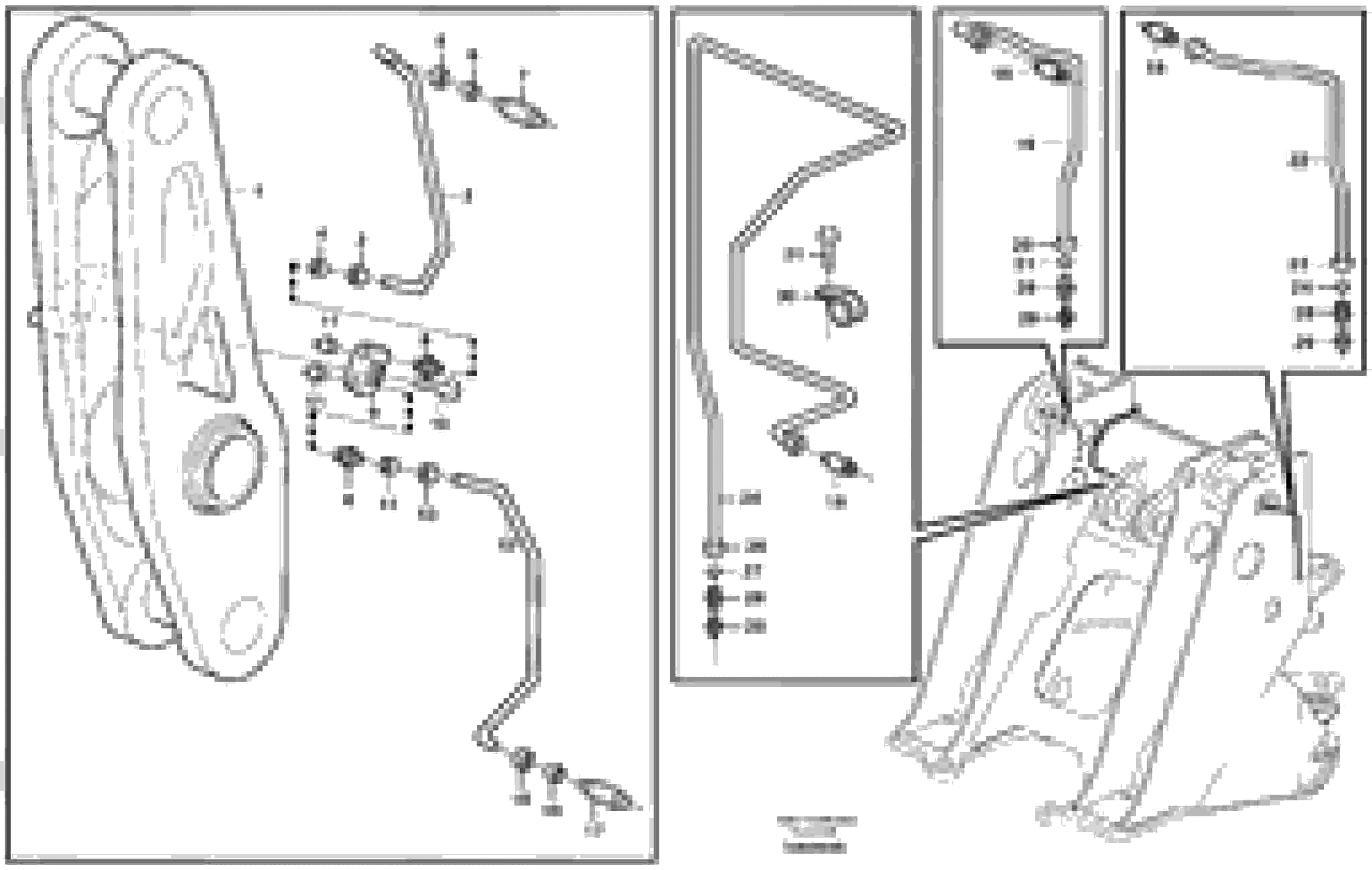 Схема запчастей Volvo L120E - 7664 Extended lube points for lift arm system L120E S/N 16001 - 19668 SWE, 64001- USA, 70701-BRA