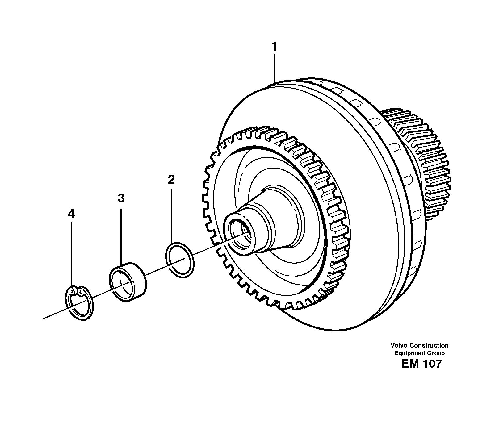 Схема запчастей Volvo L120E - 14940 Torque converter L120E S/N 19804- SWE, 66001- USA, 71401-BRA, 54001-IRN