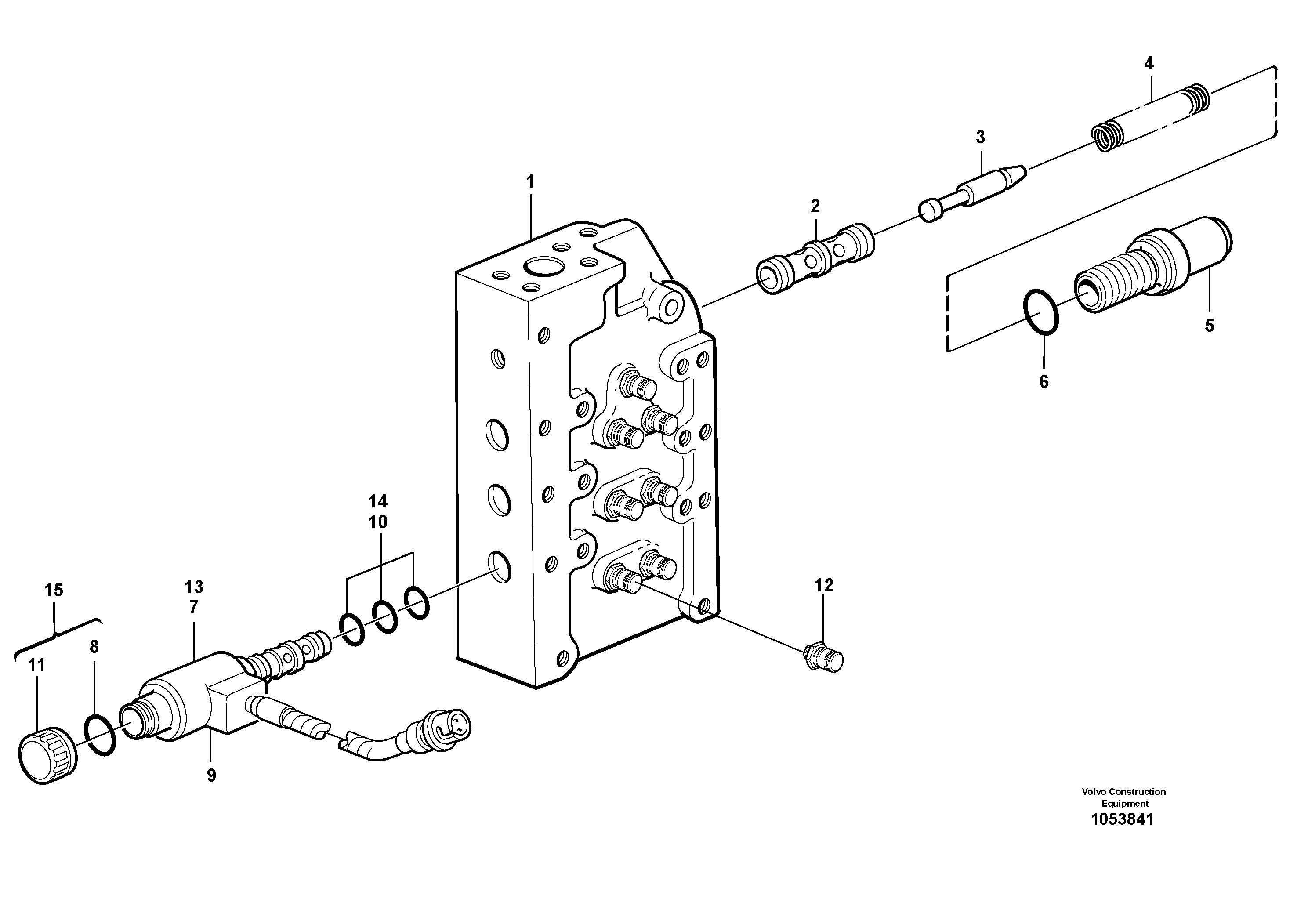 Схема запчастей Volvo L120E - 11303 Range selector valve L120E S/N 19804- SWE, 66001- USA, 71401-BRA, 54001-IRN