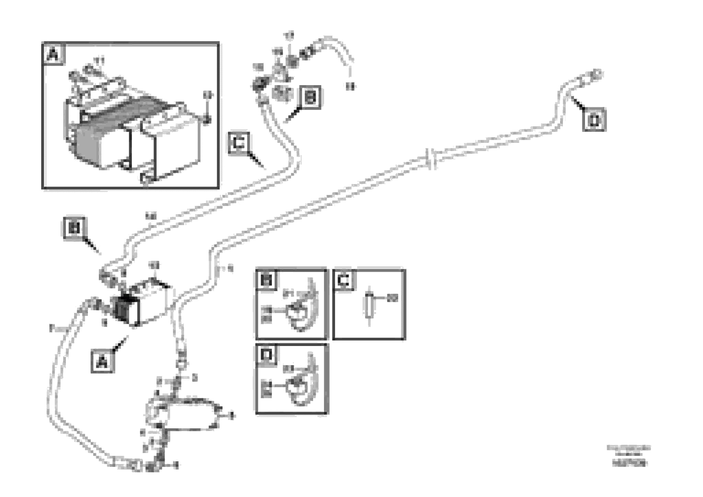 Схема запчастей Volvo L120E - 87115 Oil cooler, forword, motor circuit L120E S/N 19804- SWE, 66001- USA, 71401-BRA, 54001-IRN