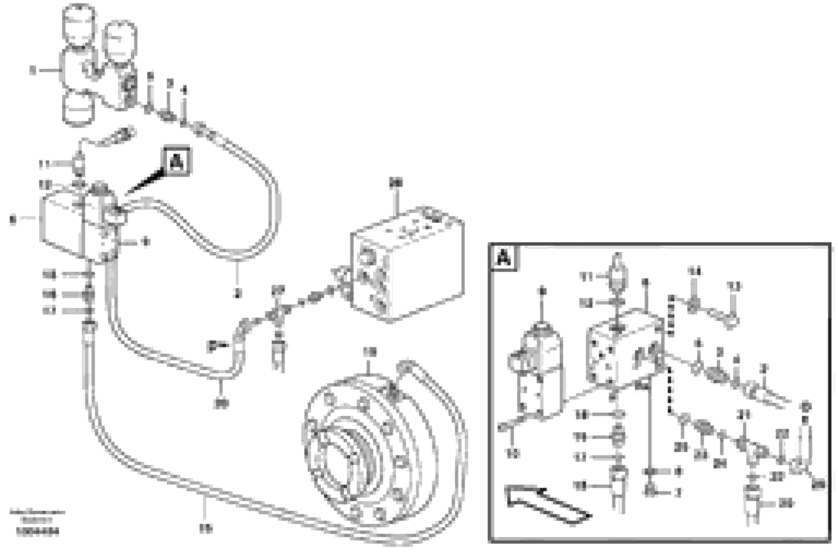 Схема запчастей Volvo L120E - 63447 Parking brake L120E S/N 19804- SWE, 66001- USA, 71401-BRA, 54001-IRN