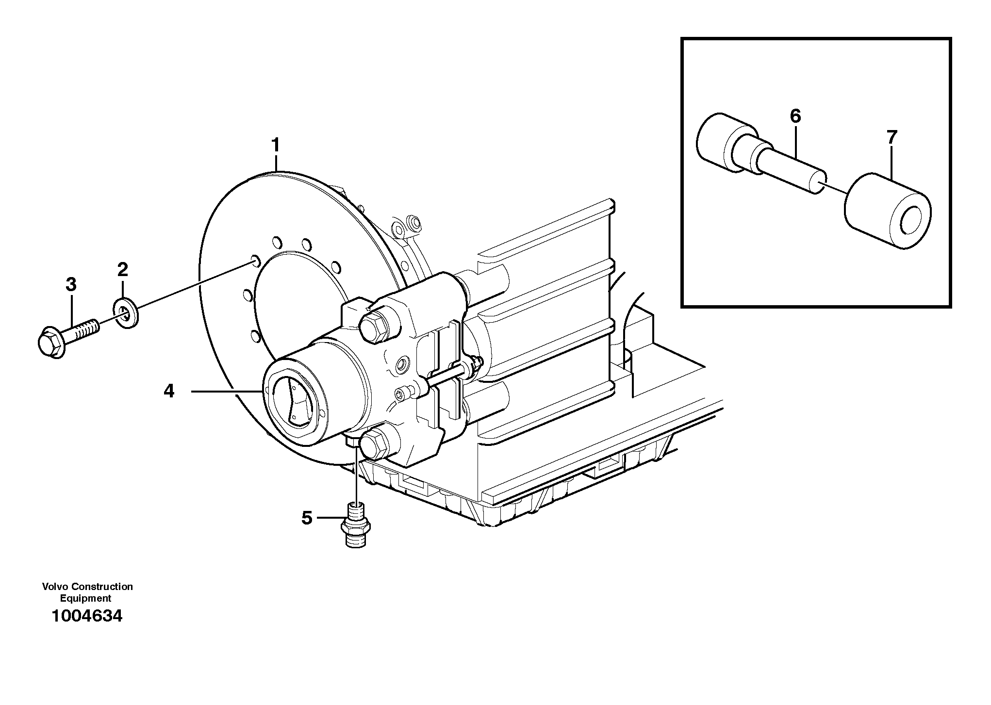 Схема запчастей Volvo L60E - 40605 Parking brake L60E