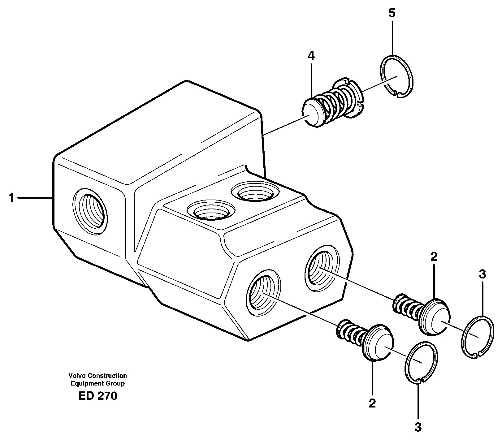 Схема запчастей Volvo L60E - 41765 Shift valve L60E