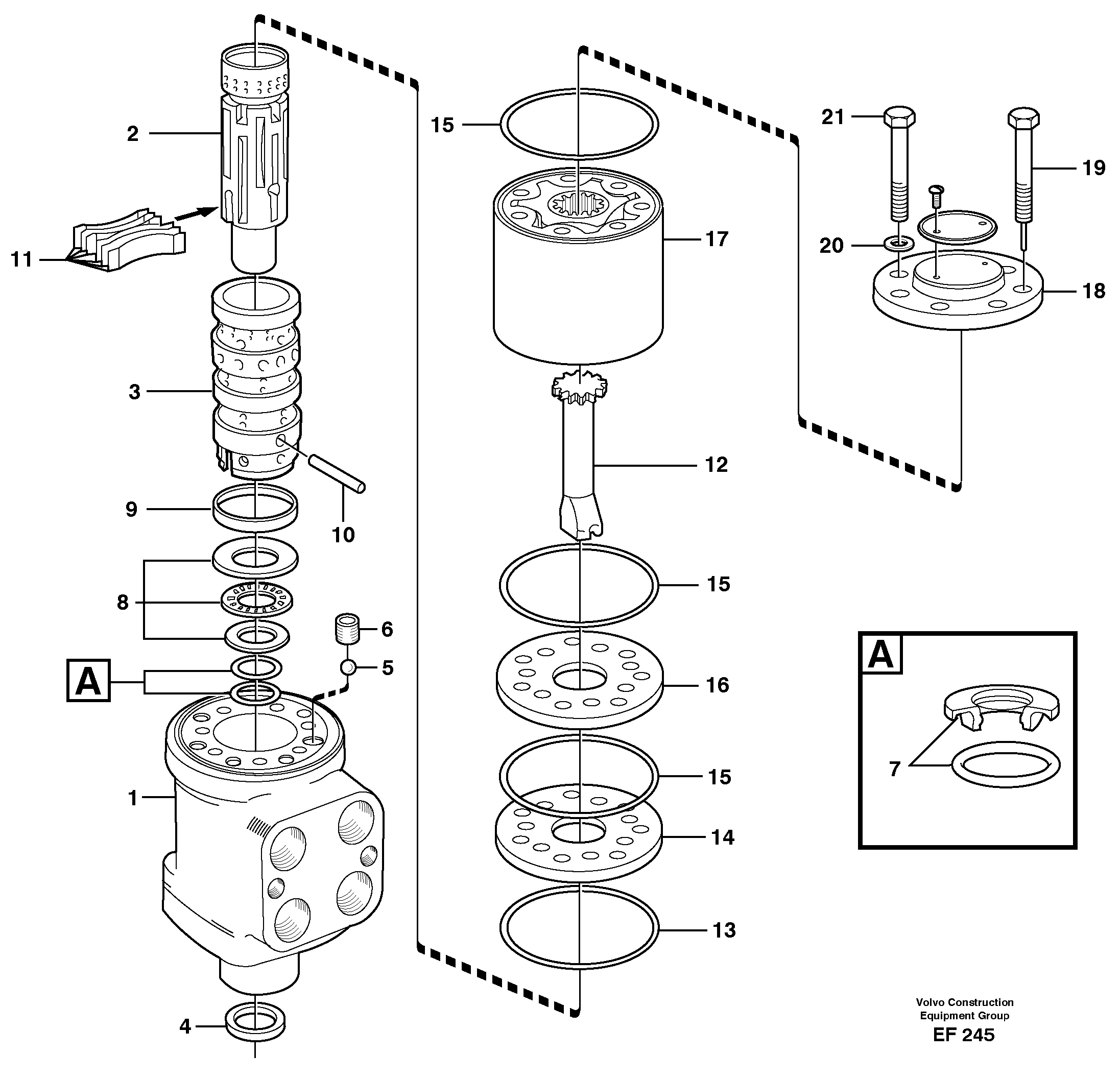 Схема запчастей Volvo L60E - 41768 Steering unit L60E