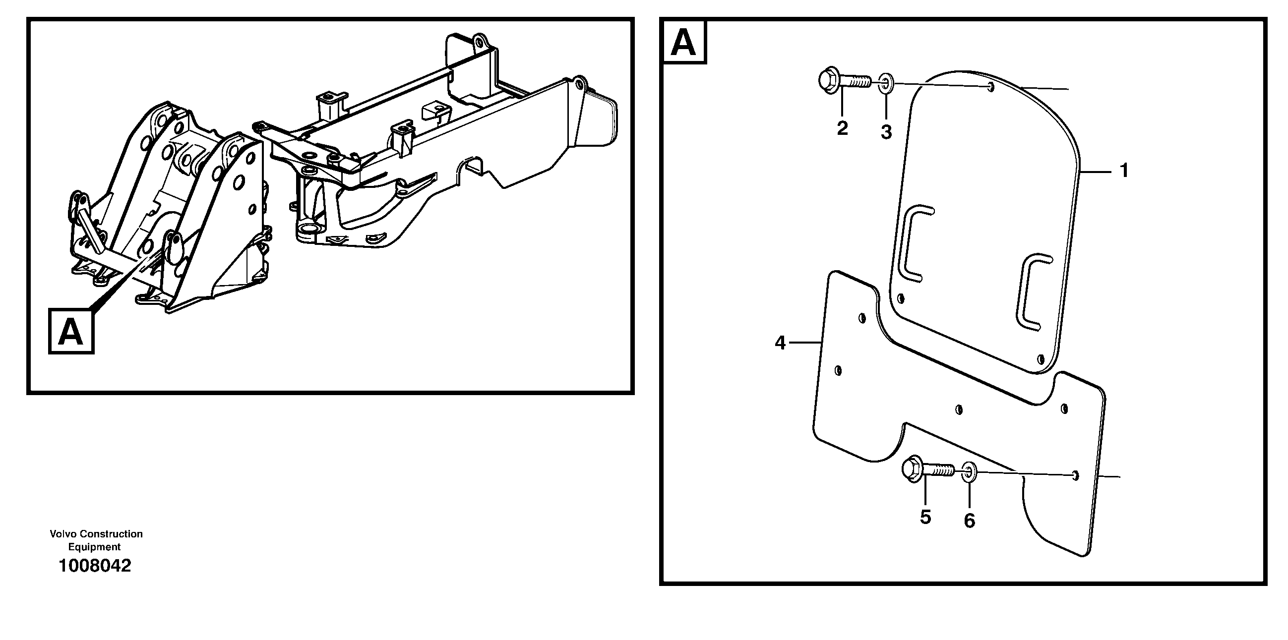 Схема запчастей Volvo L60E - 41778 Protecting plates L60E