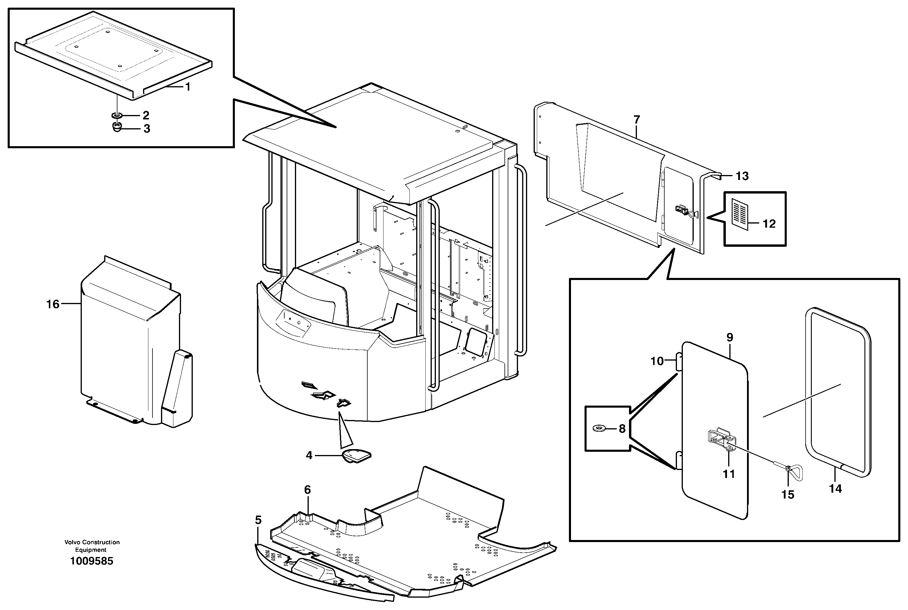 Схема запчастей Volvo L60E - 25501 Insulating matting L60E