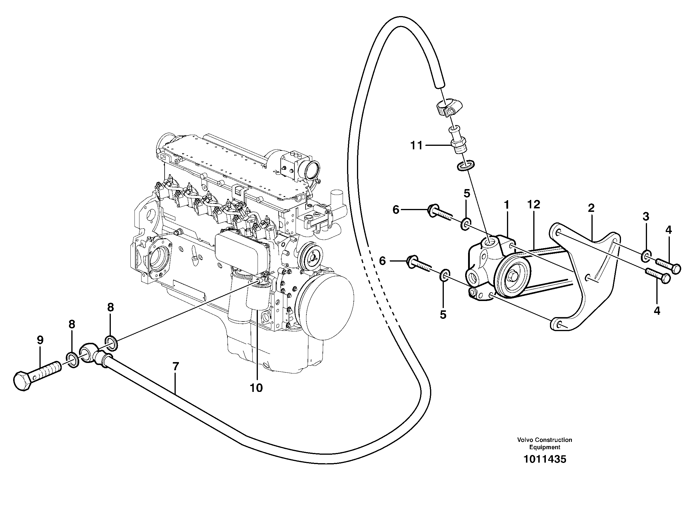 Схема запчастей Volvo L60E - 37723 Fuel pump L60E