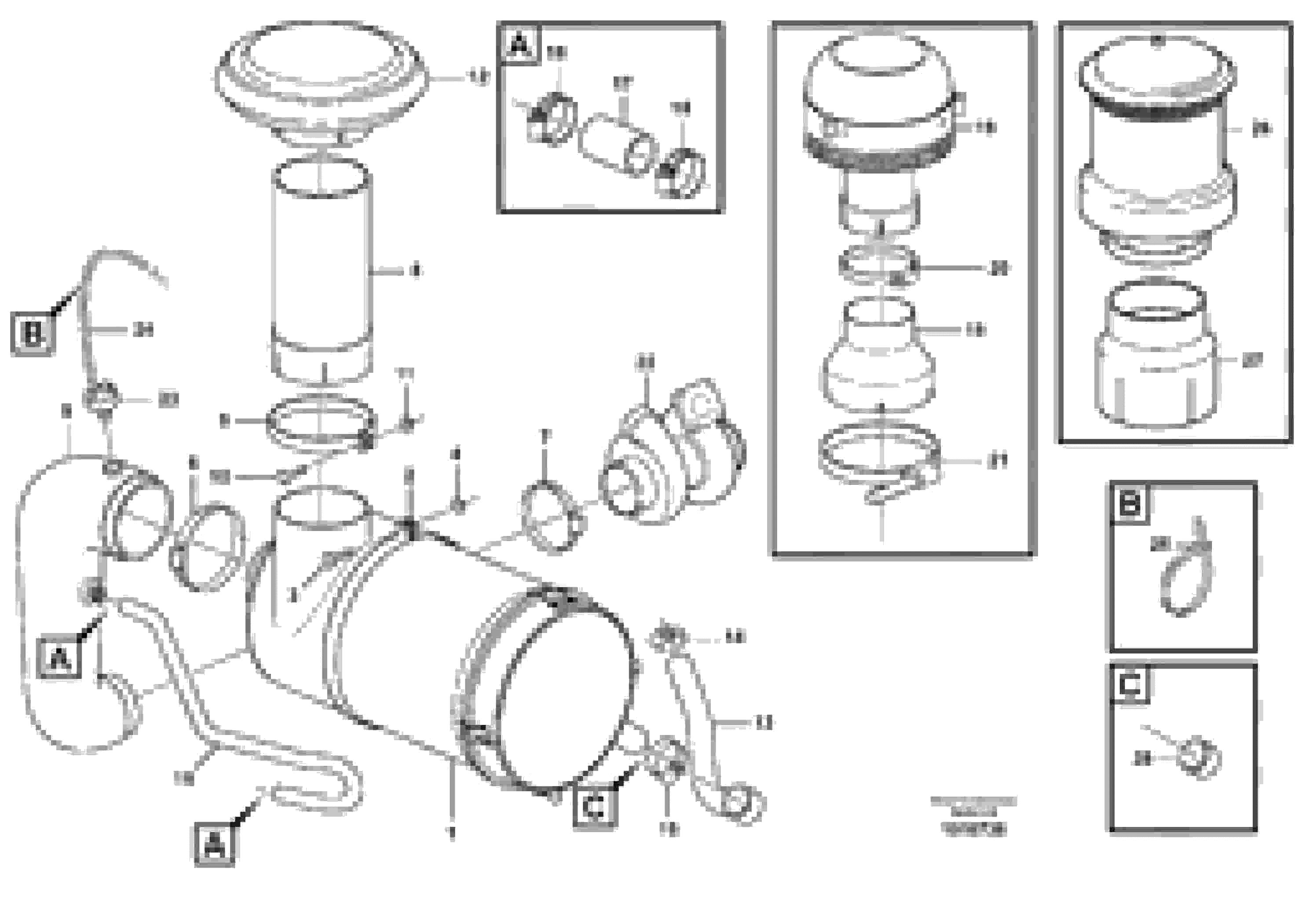 Схема запчастей Volvo L60E - 92236 Air filter with fitting parts L60E