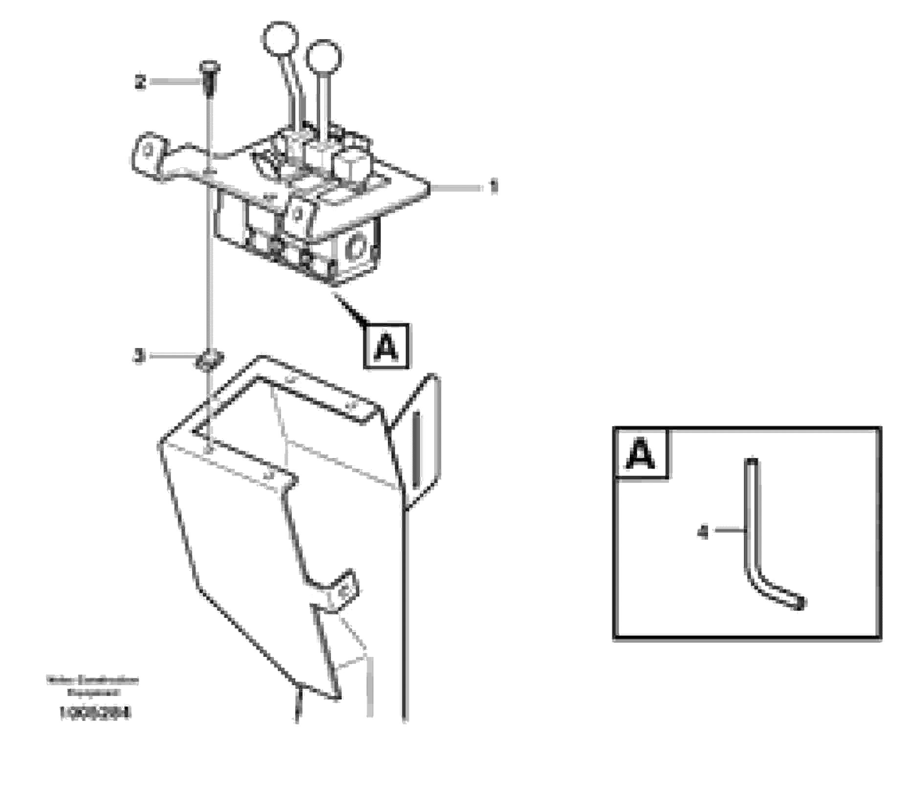 Схема запчастей Volvo L60E - 37215 Servo valve with fitting parts L60E