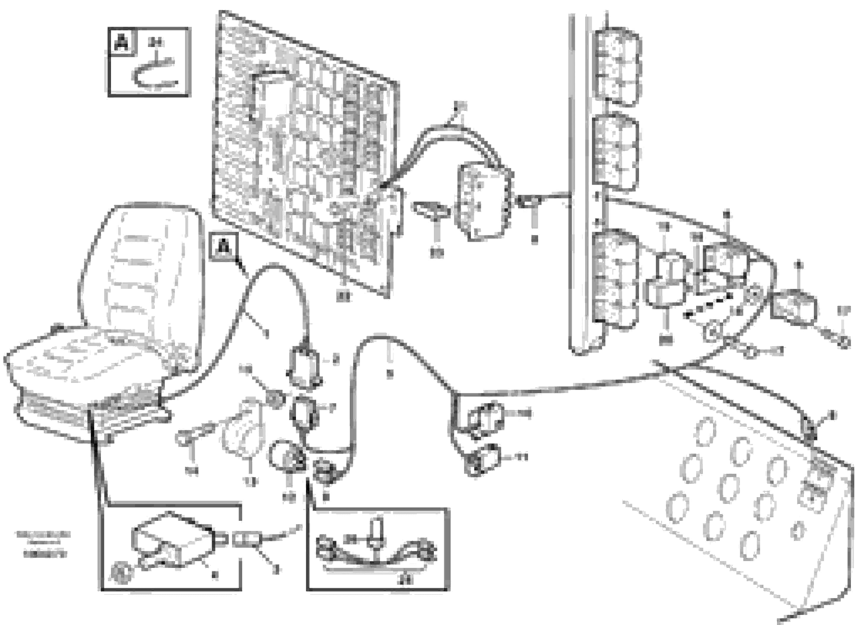 Схема запчастей Volvo L60E - 61720 Electrical system, parking brake alarm L60E