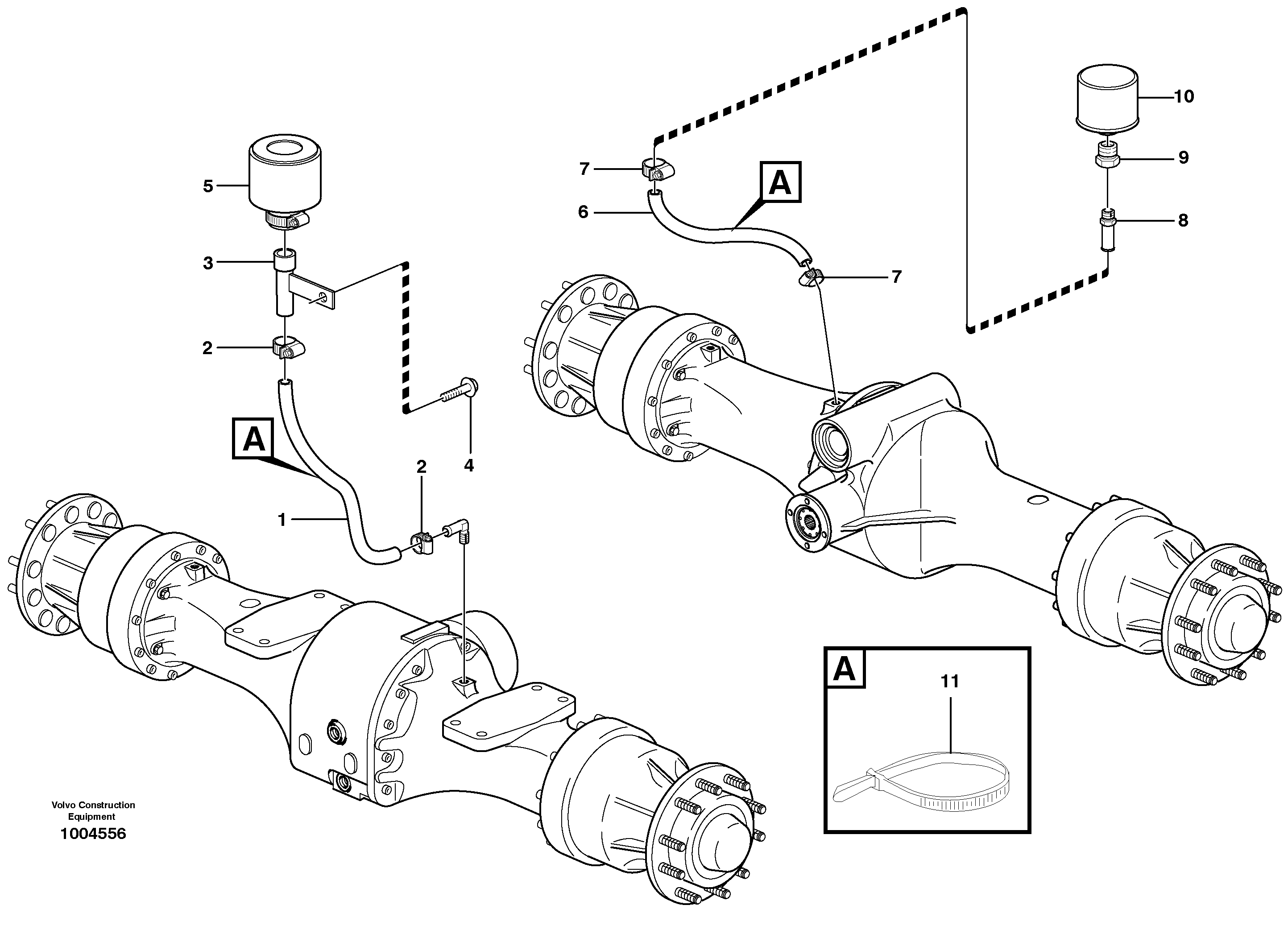 Схема запчастей Volvo L60E - 78082 Venting, planetary gear L60E