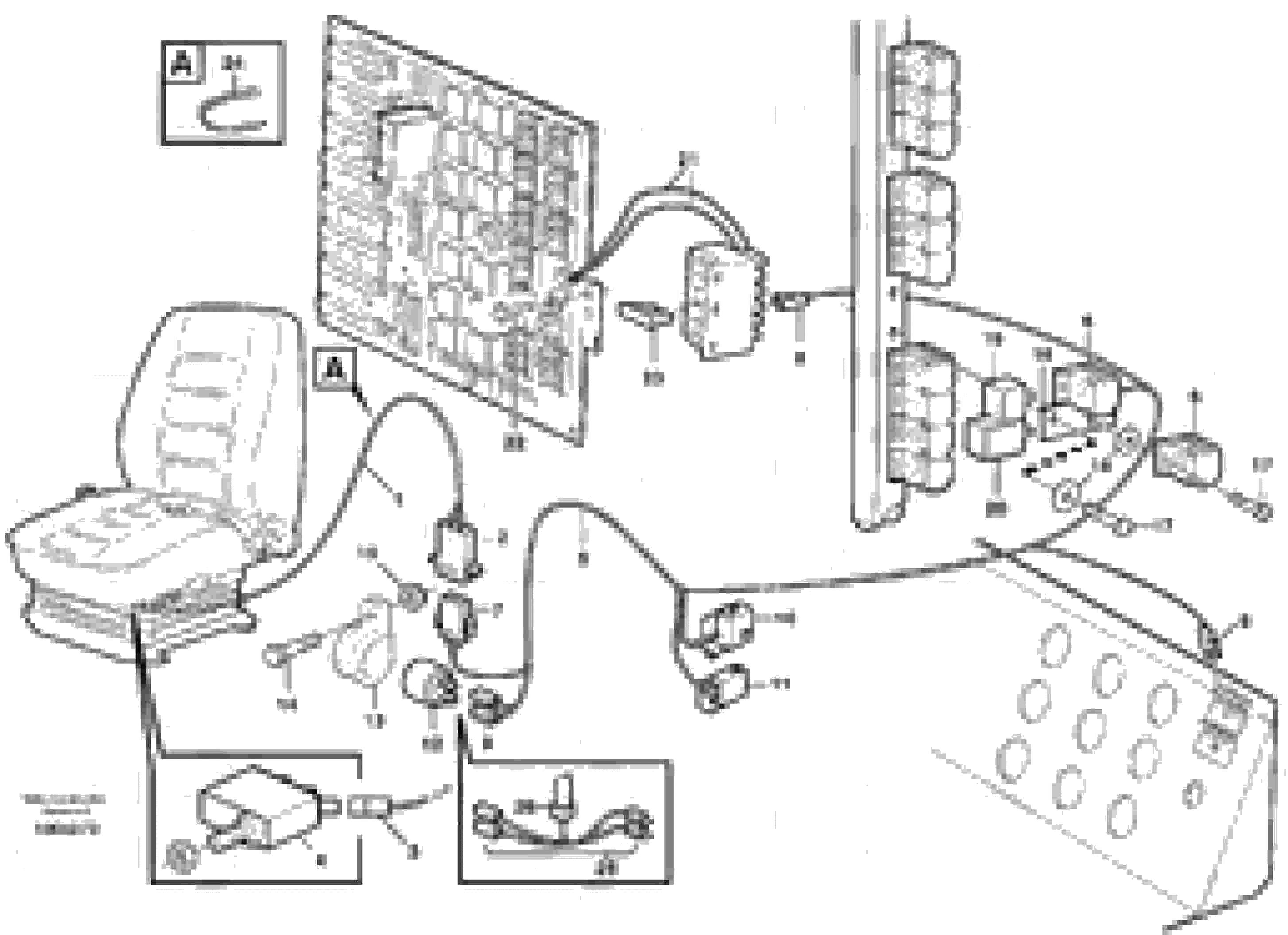 Схема запчастей Volvo L70E - 61701 Electrical system, parking brake alarm L70E