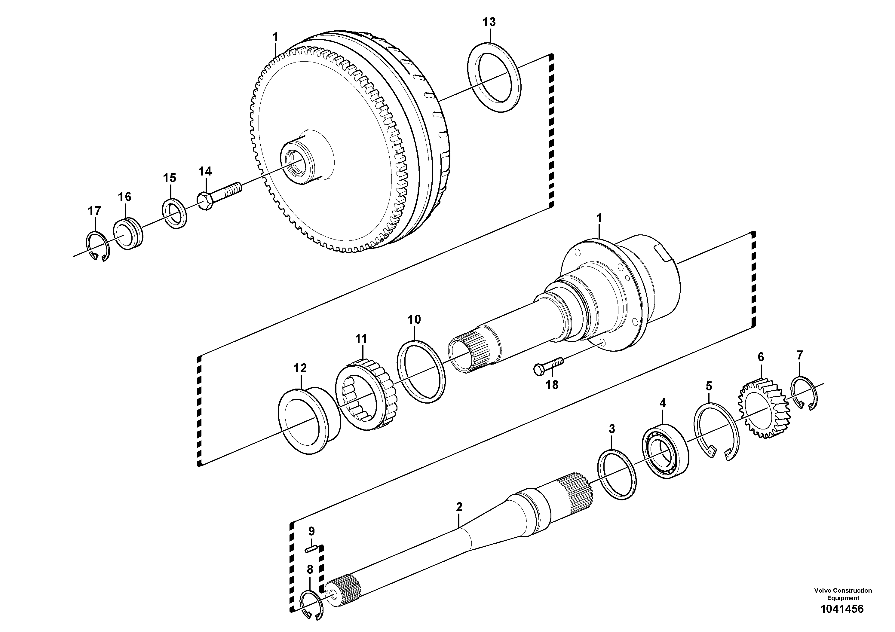 Схема запчастей Volvo L70E - 28908 Torque converter L70E