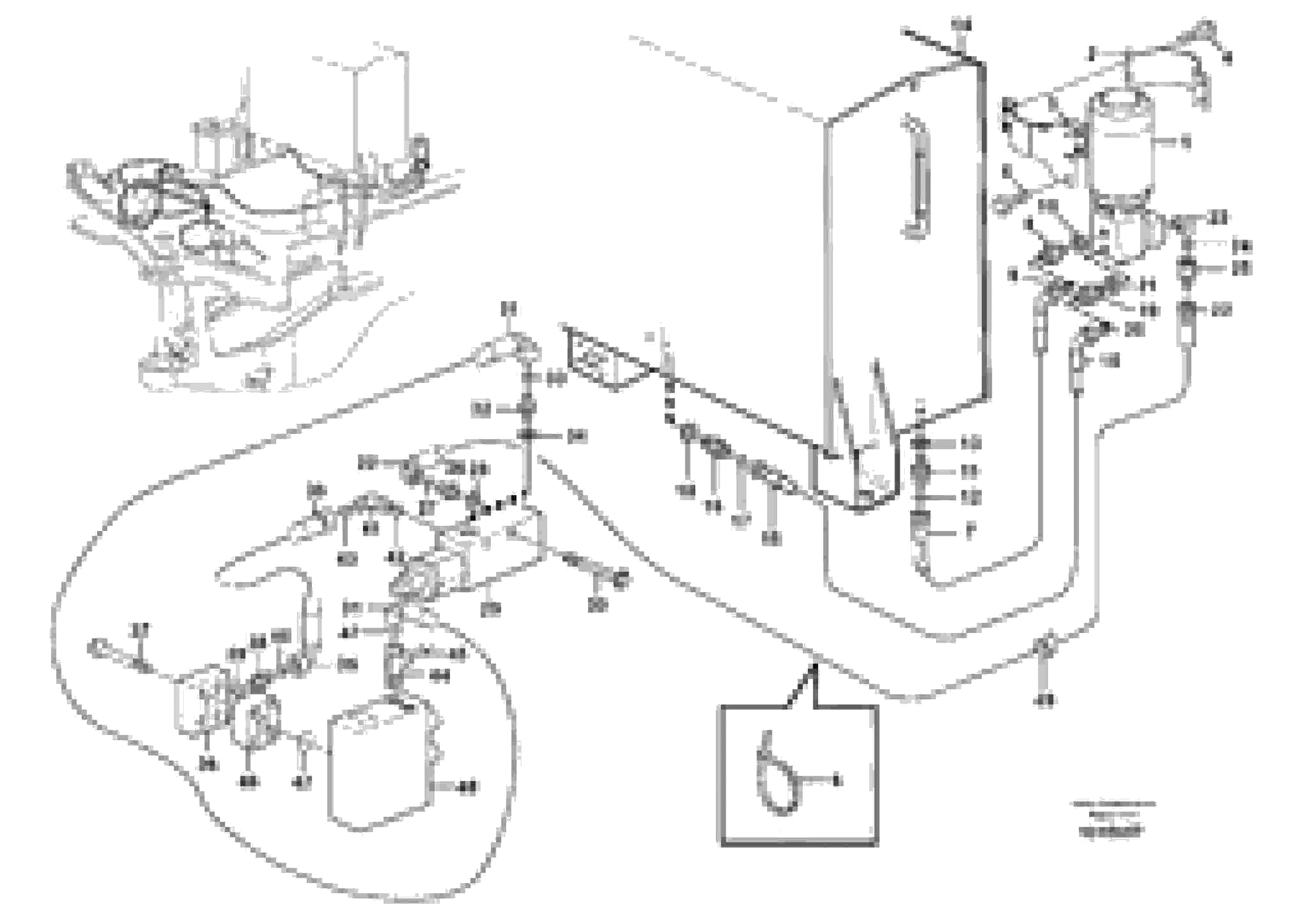 Схема запчастей Volvo L70E - 25558 Secondary steering system L70E