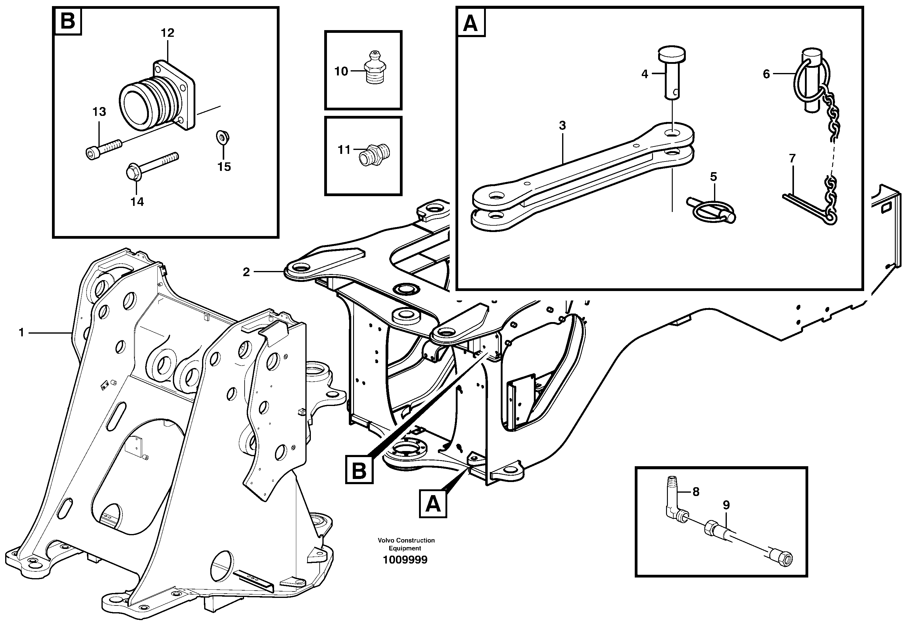 Схема запчастей Volvo L70E - 747 Frame L70E