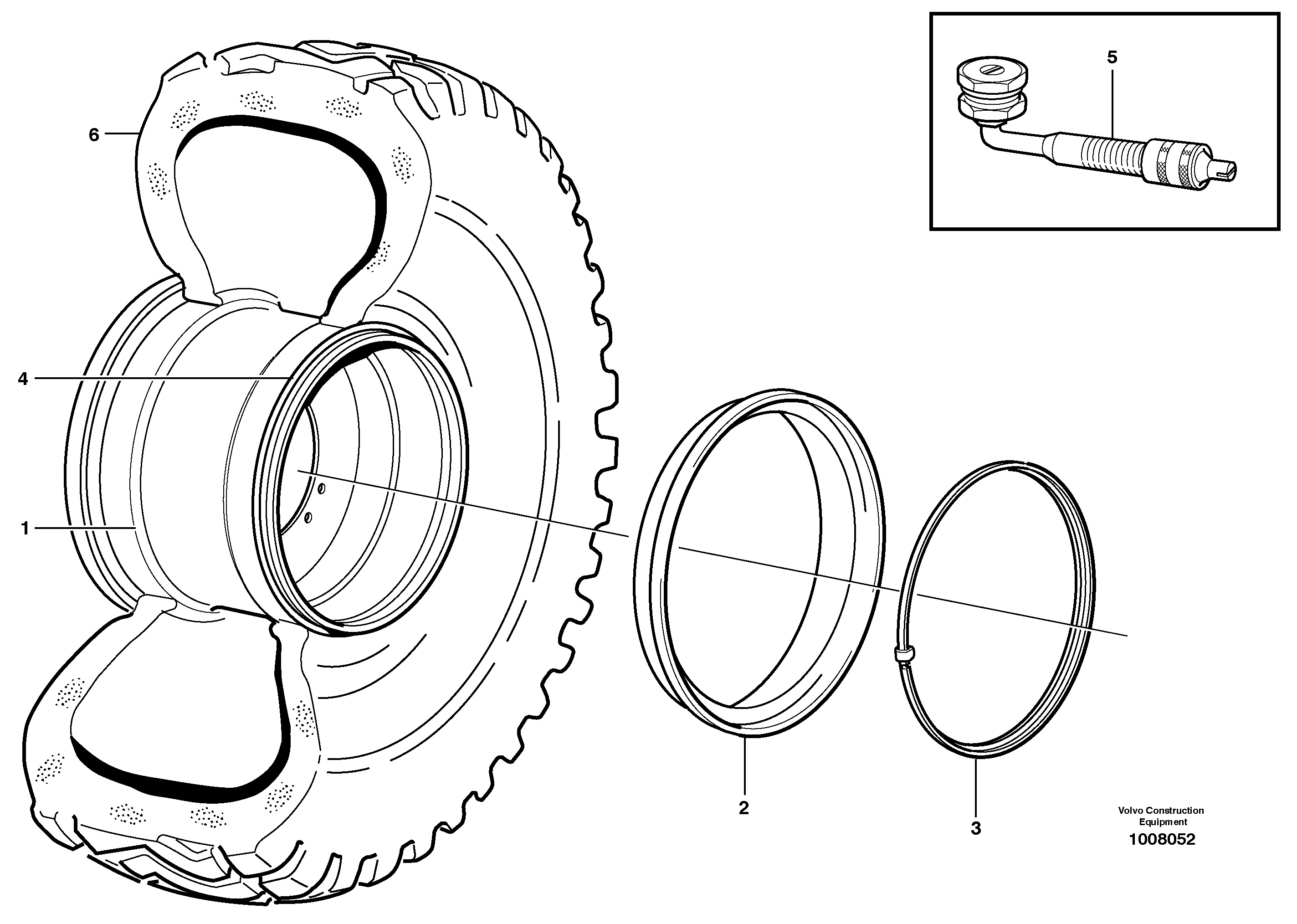 Схема запчастей Volvo L70E - 28522 Wheel L70E