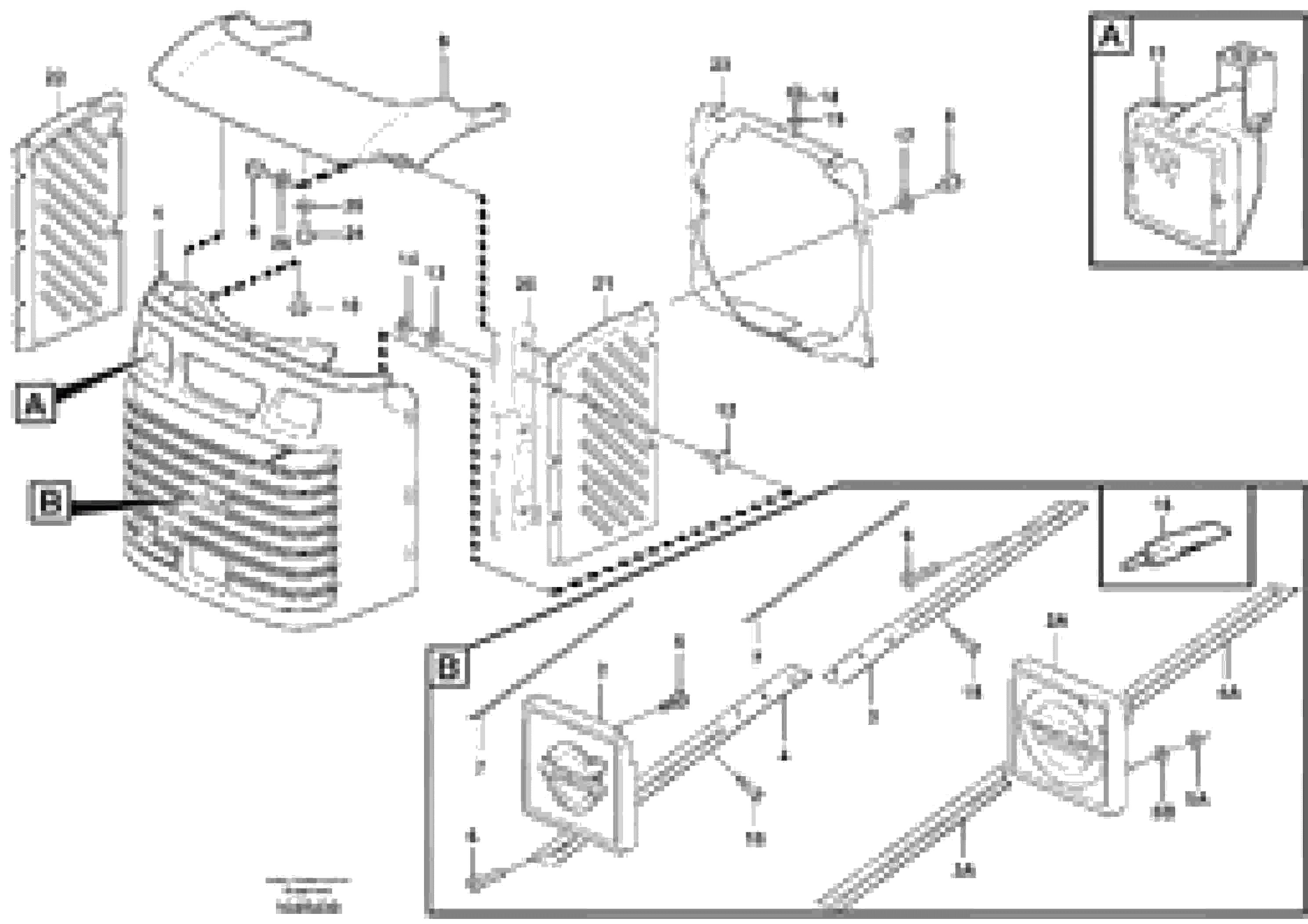 Схема запчастей Volvo L70E - 28546 Radiator casing L70E