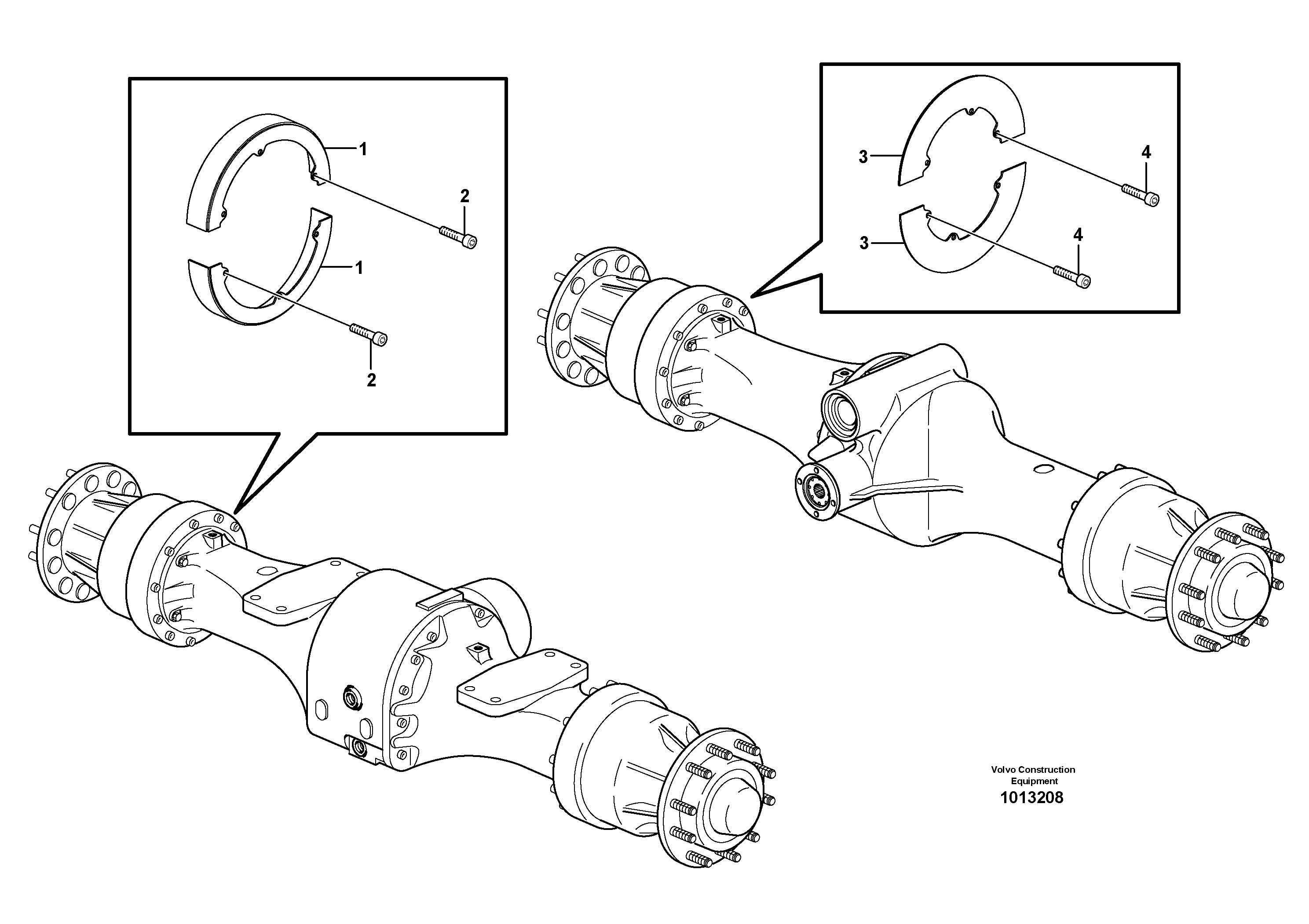 Схема запчастей Volvo L70E - 27843 Hub protection L70E