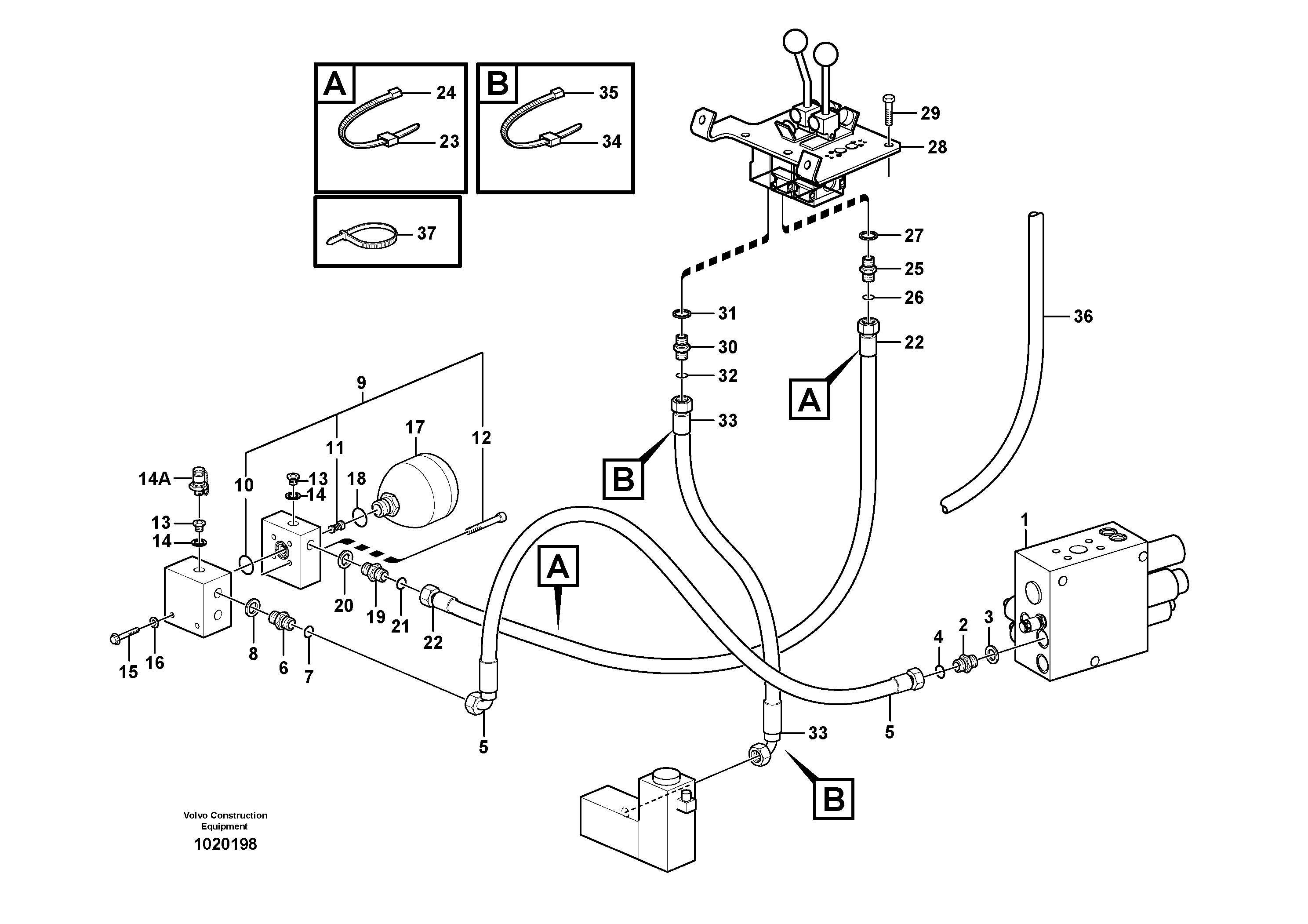 Схема запчастей Volvo L70E - 26855 Servo - hydraulic L70E