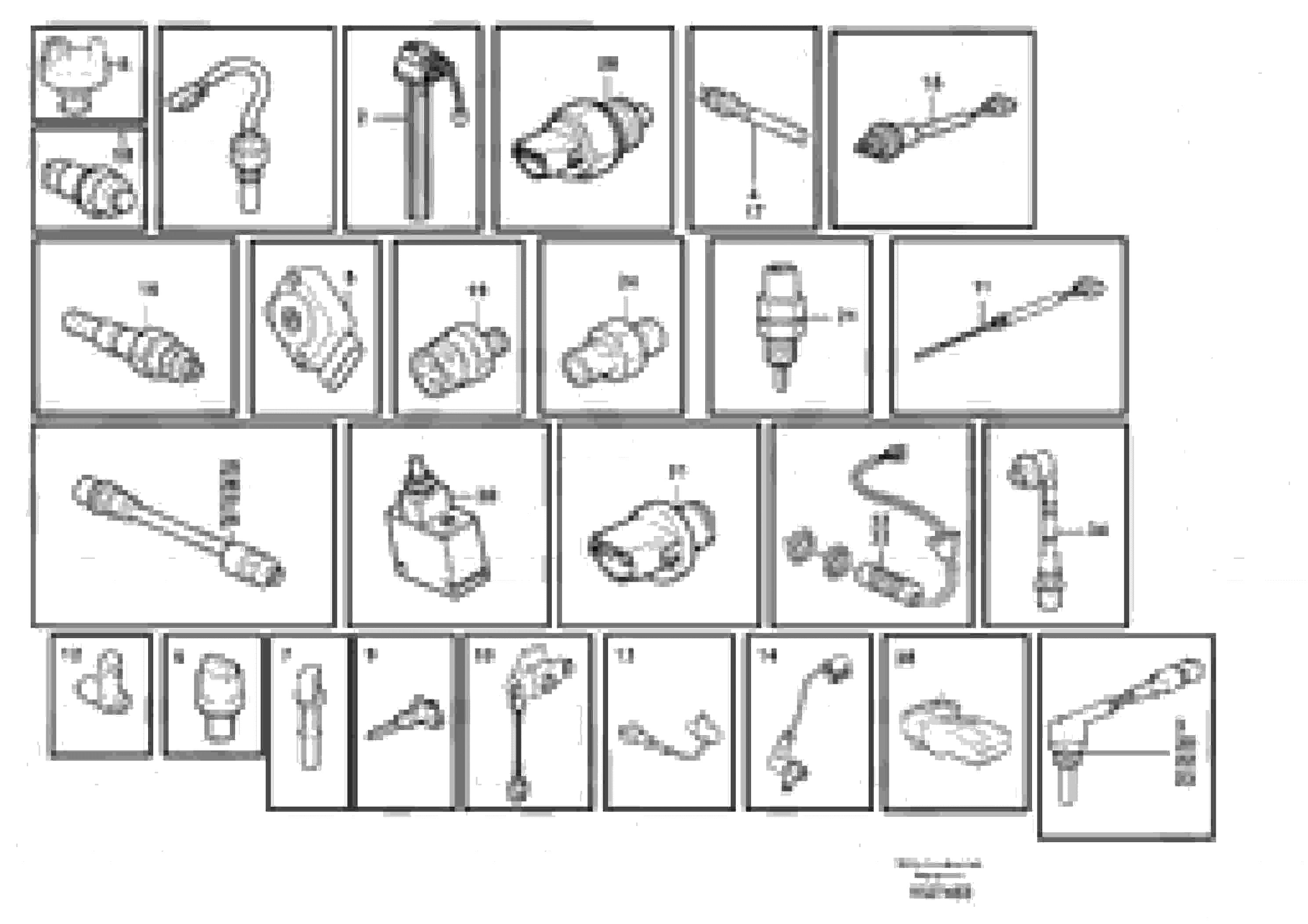 Схема запчастей Volvo L90E - 6020 Sensors, reference list L90E