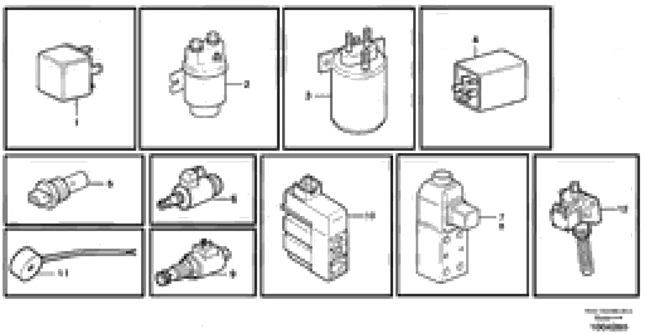 Схема запчастей Volvo L90E - 99291 Relays, sensors and solenoid valves, reference list L90E