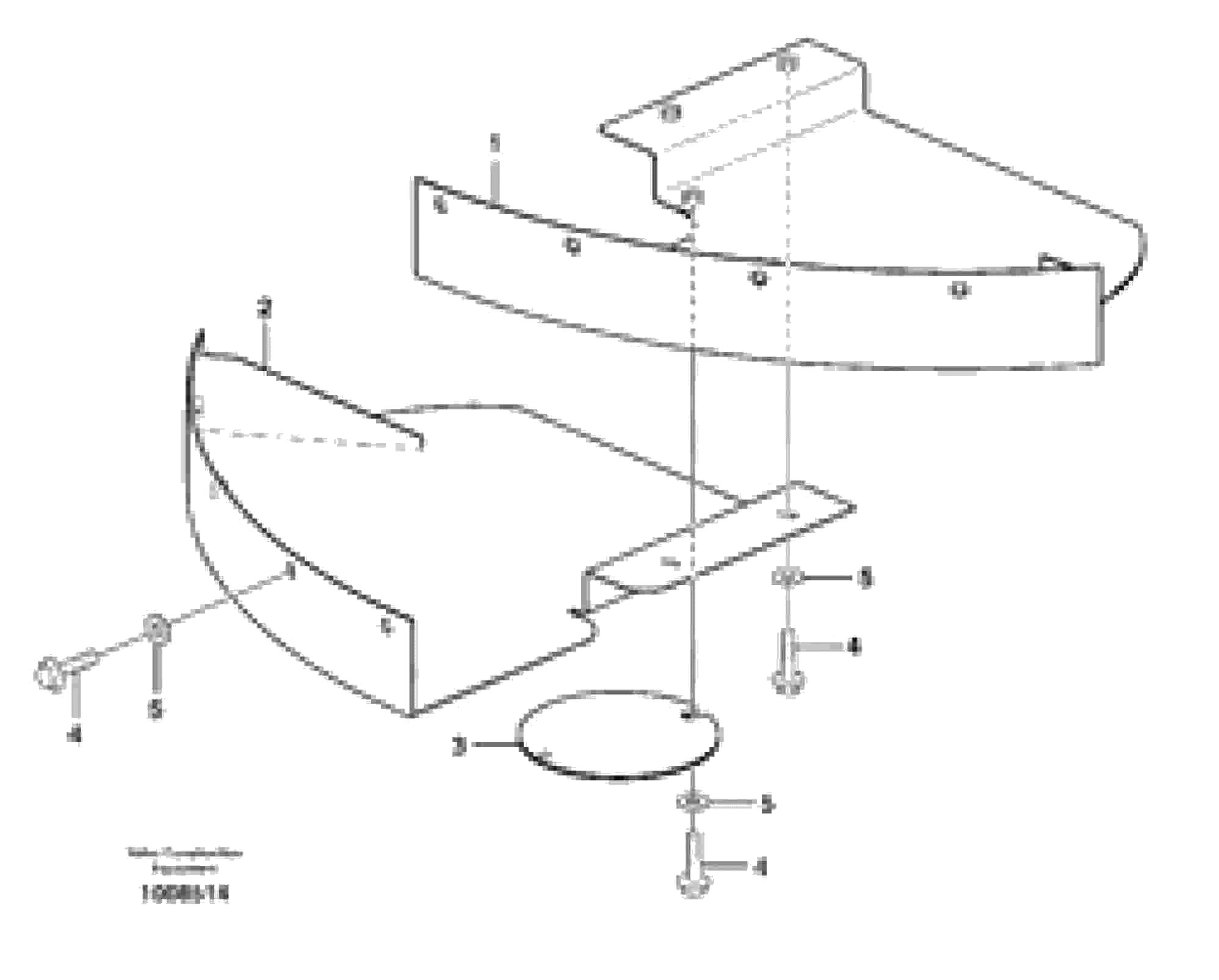 Схема запчастей Volvo L90E - 11325 Protecting plates L90E