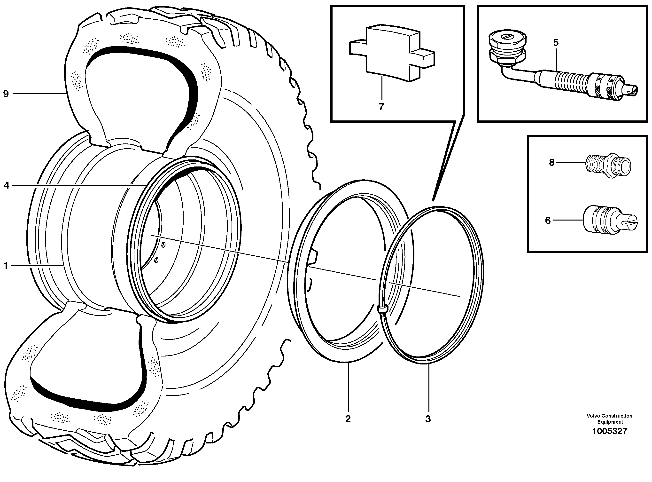 Схема запчастей Volvo L90E - 92250 Wheel L90E