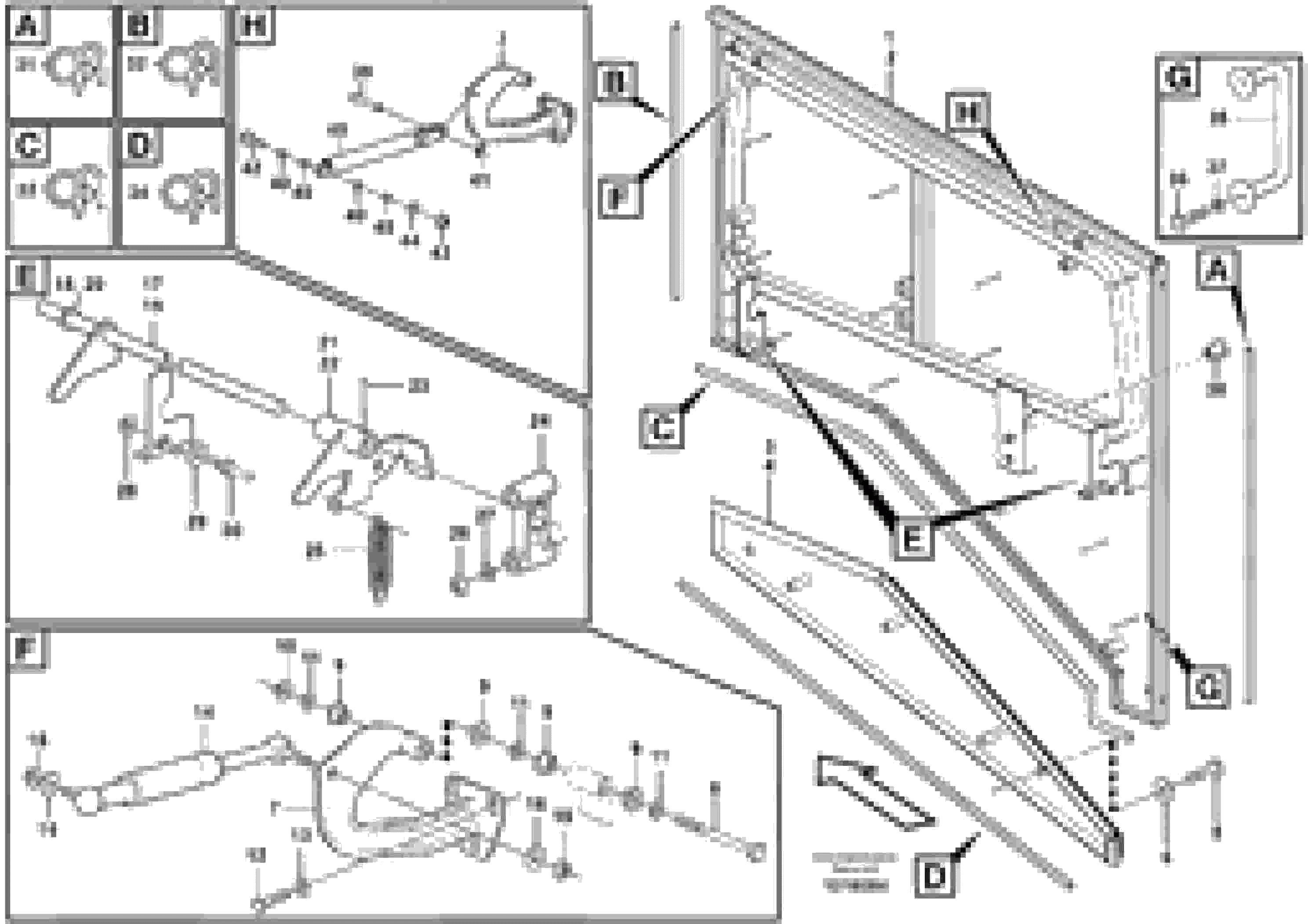 Схема запчастей Volvo L90E - 58214 Top plate, side hatches, rear L90E