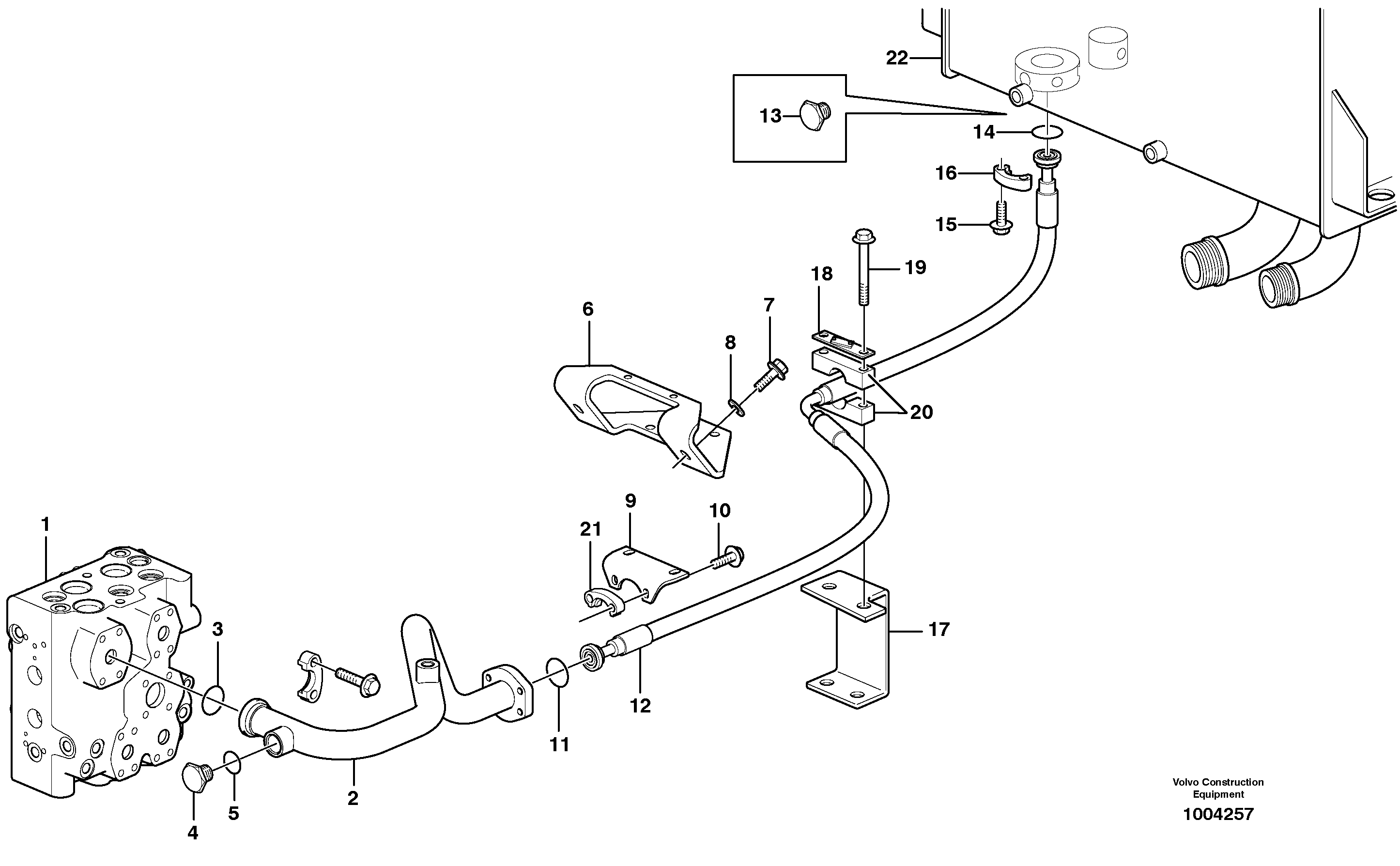 Схема запчастей Volvo L90E - 34248 Hydraulic system, return line L90E