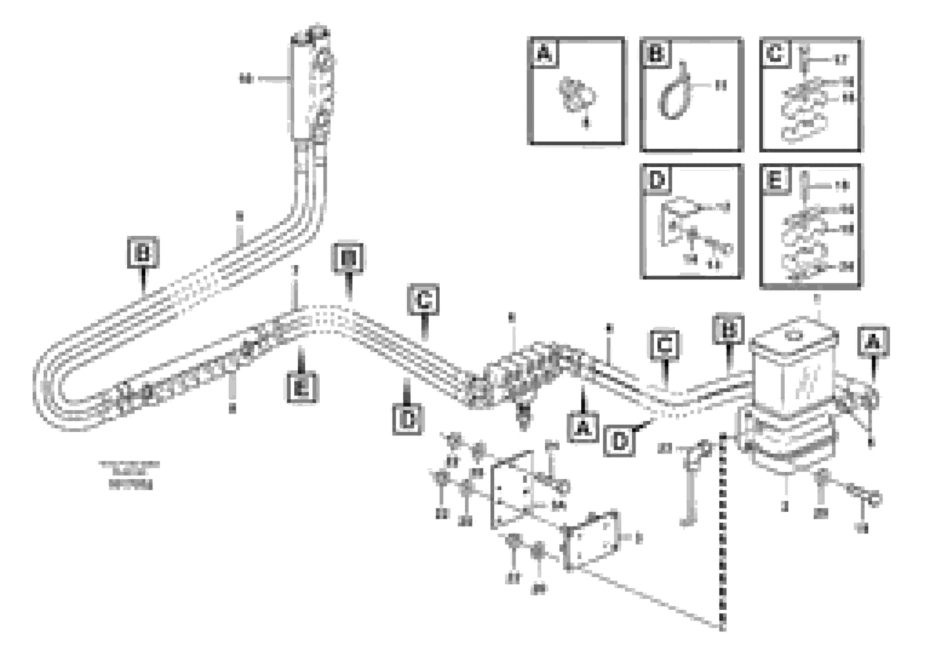 Схема запчастей Volvo L90E - 30989 Central lubrication L90E