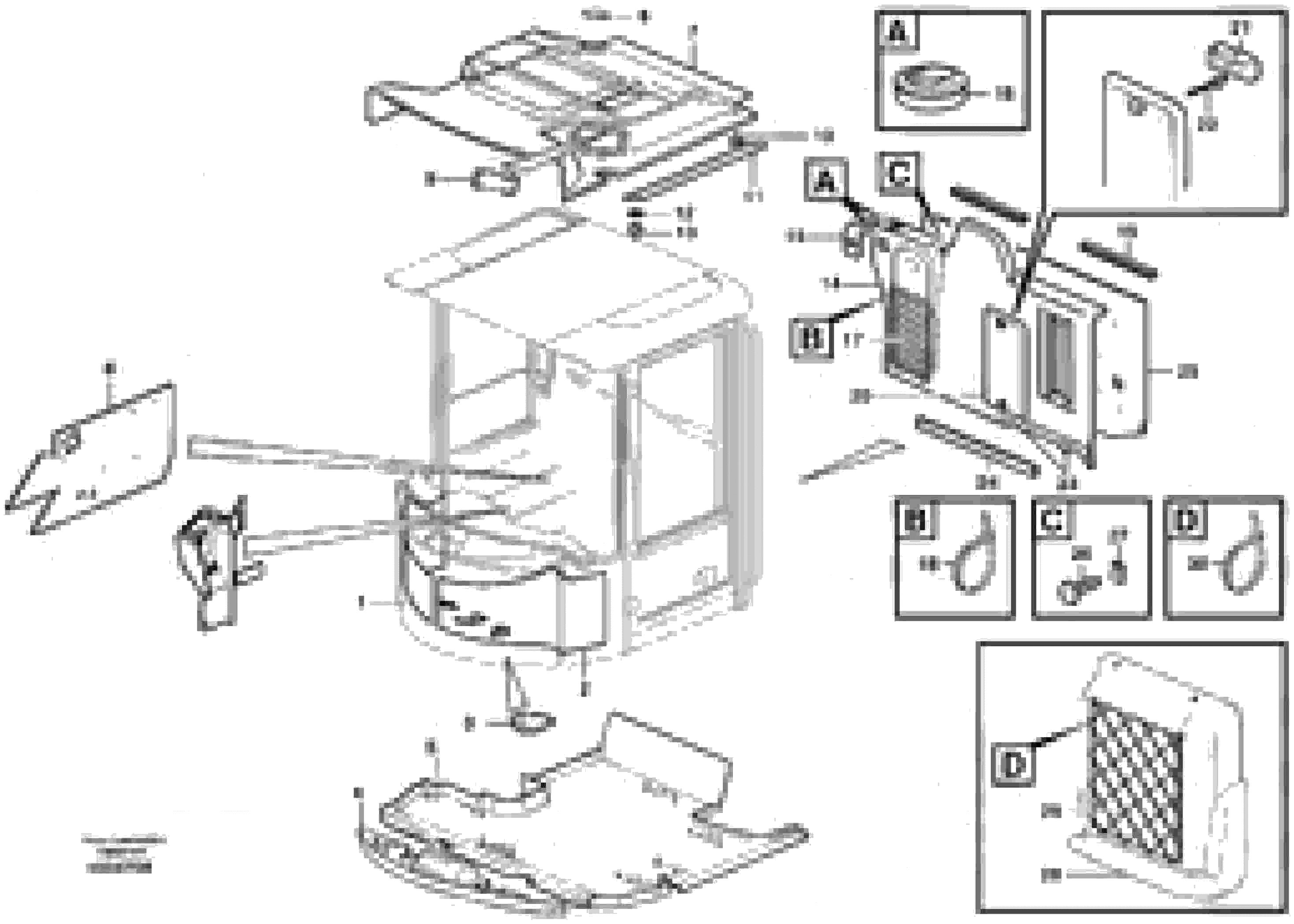 Схема запчастей Volvo L110E - 68267 Insulating matting L110E S/N 1002 - 2165 SWE, 60001- USA,70201-70257BRA