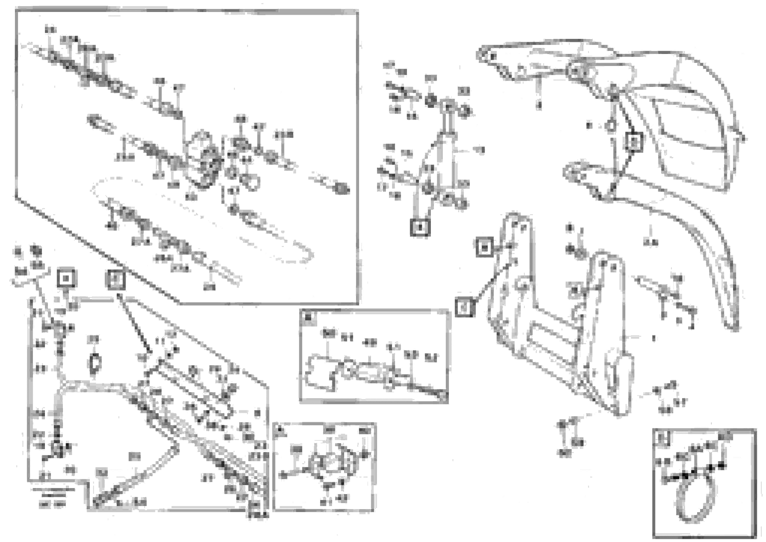 Схема запчастей Volvo L110E - 44079 Combi fork ATTACHMENTS ATTACHMENTS WHEEL LOADERS GEN. D - E