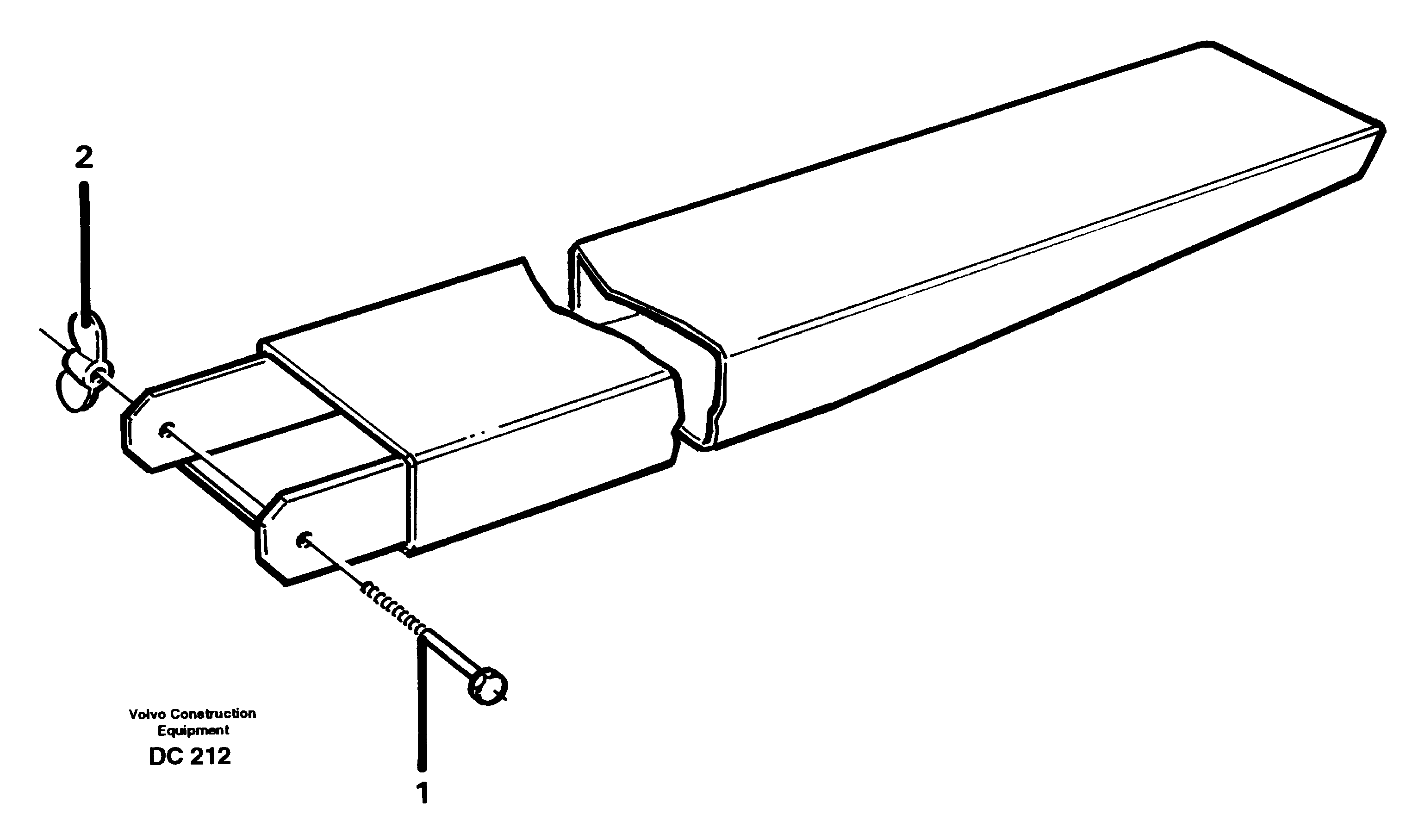 Схема запчастей Volvo L110E - 5108 Fork arm extension ATTACHMENTS ATTACHMENTS WHEEL LOADERS GEN. D - E