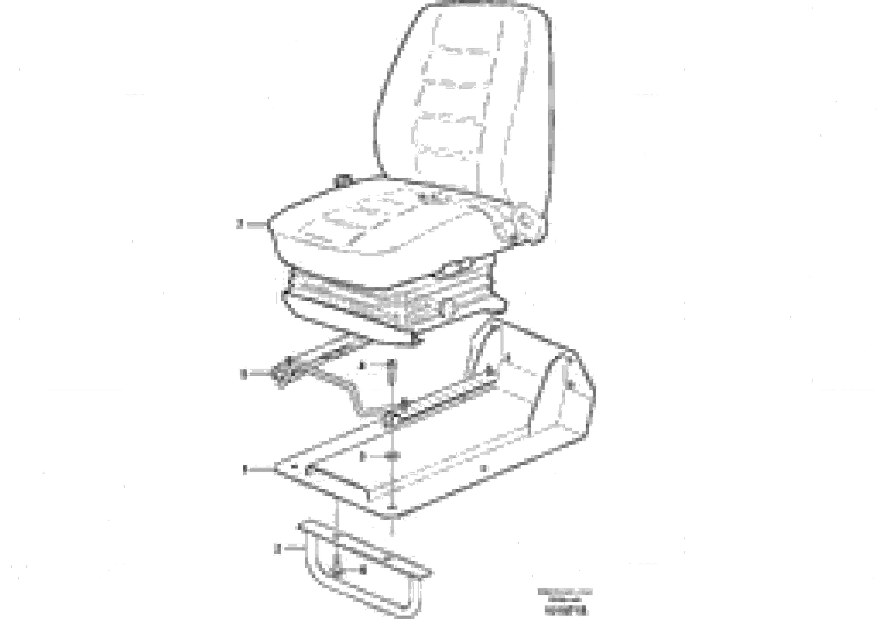 Схема запчастей Volvo L110E - 28770 Operator seat with fitting parts L110E S/N 2202- SWE, 61001- USA, 70401-BRA