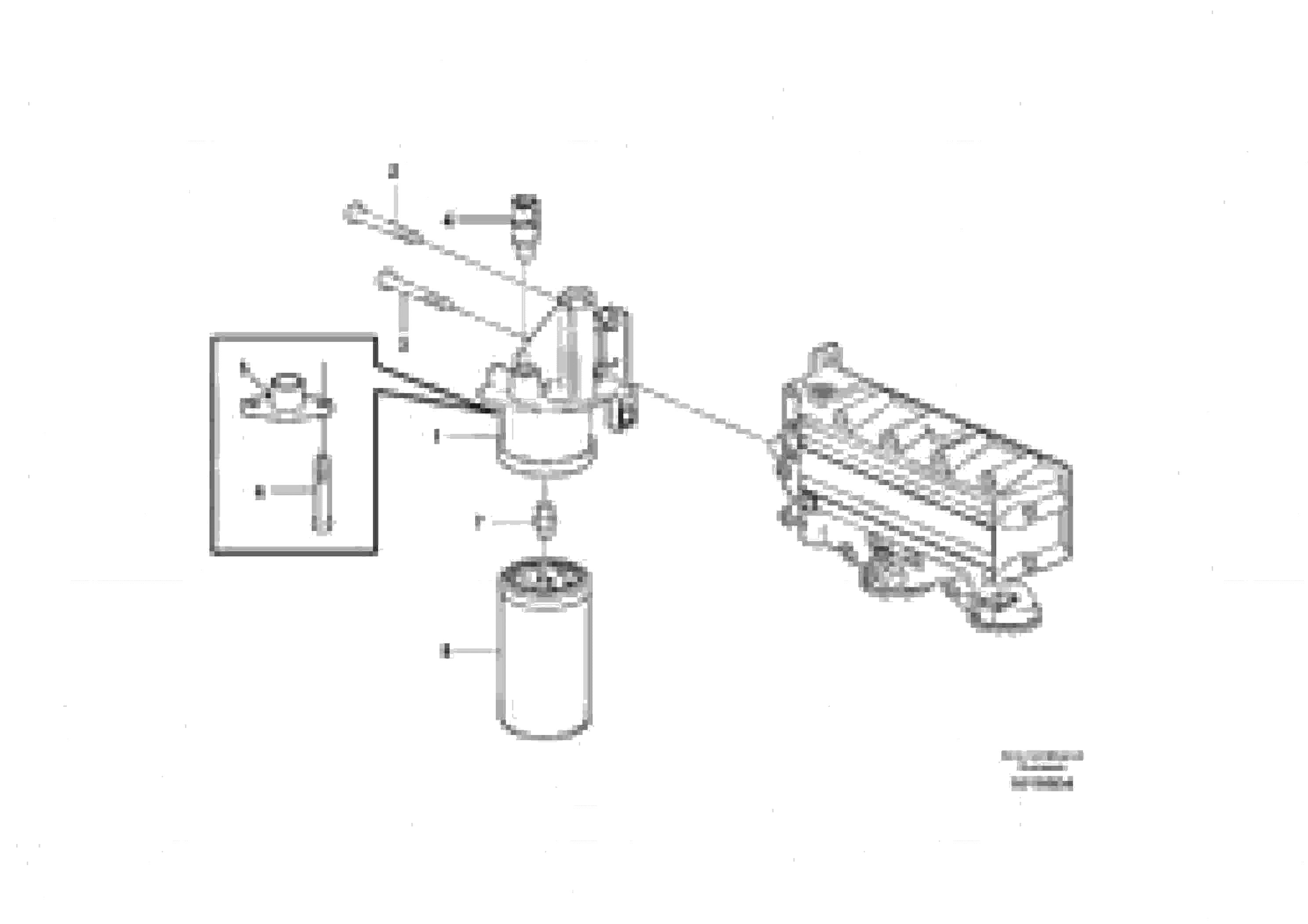 Схема запчастей Volvo L110E - 19963 Фильтр топливный L110E S/N 2202- SWE, 61001- USA, 70401-BRA